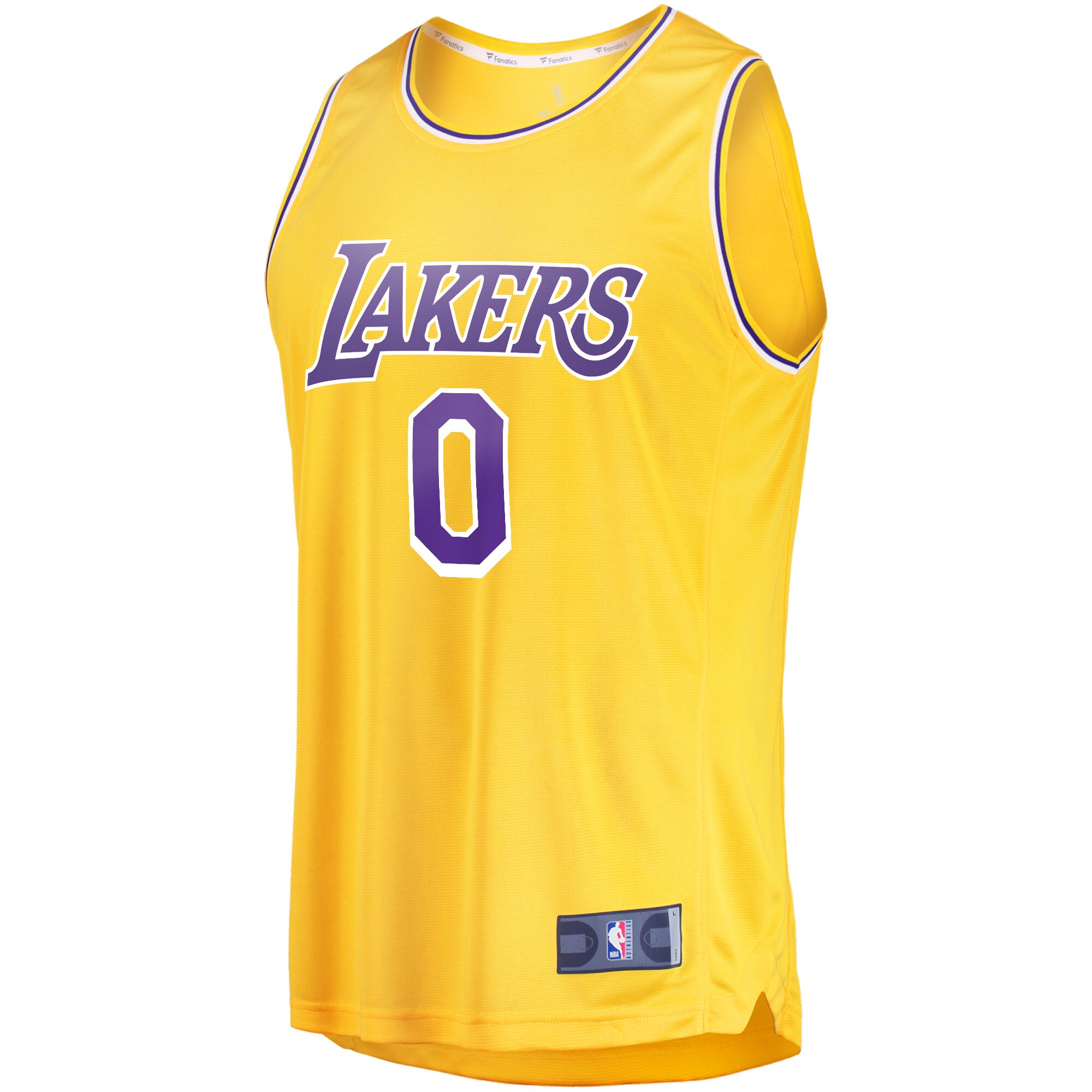 Russell Westbrook Los Angeles Lakers Fanatics Branded 2020/21 Fast Break Player Jersey Gold - Icon Edition