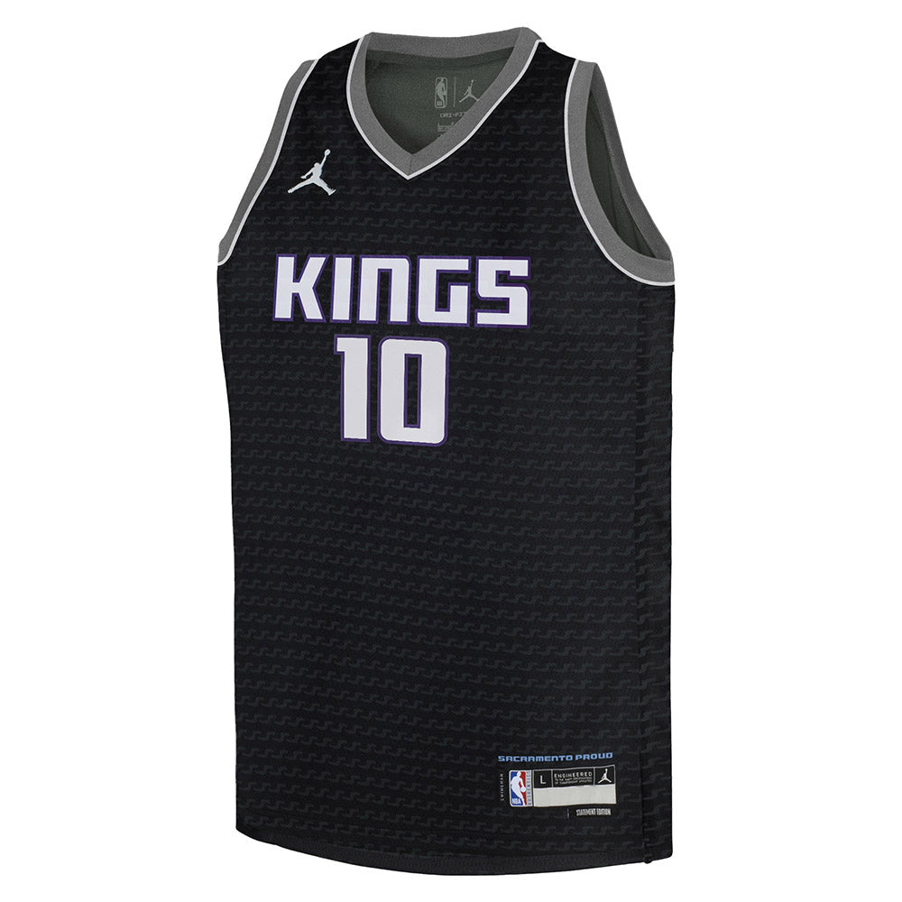 Youth Sacramento Kings Domantas Sabonis Statement Edition Jersey - Black