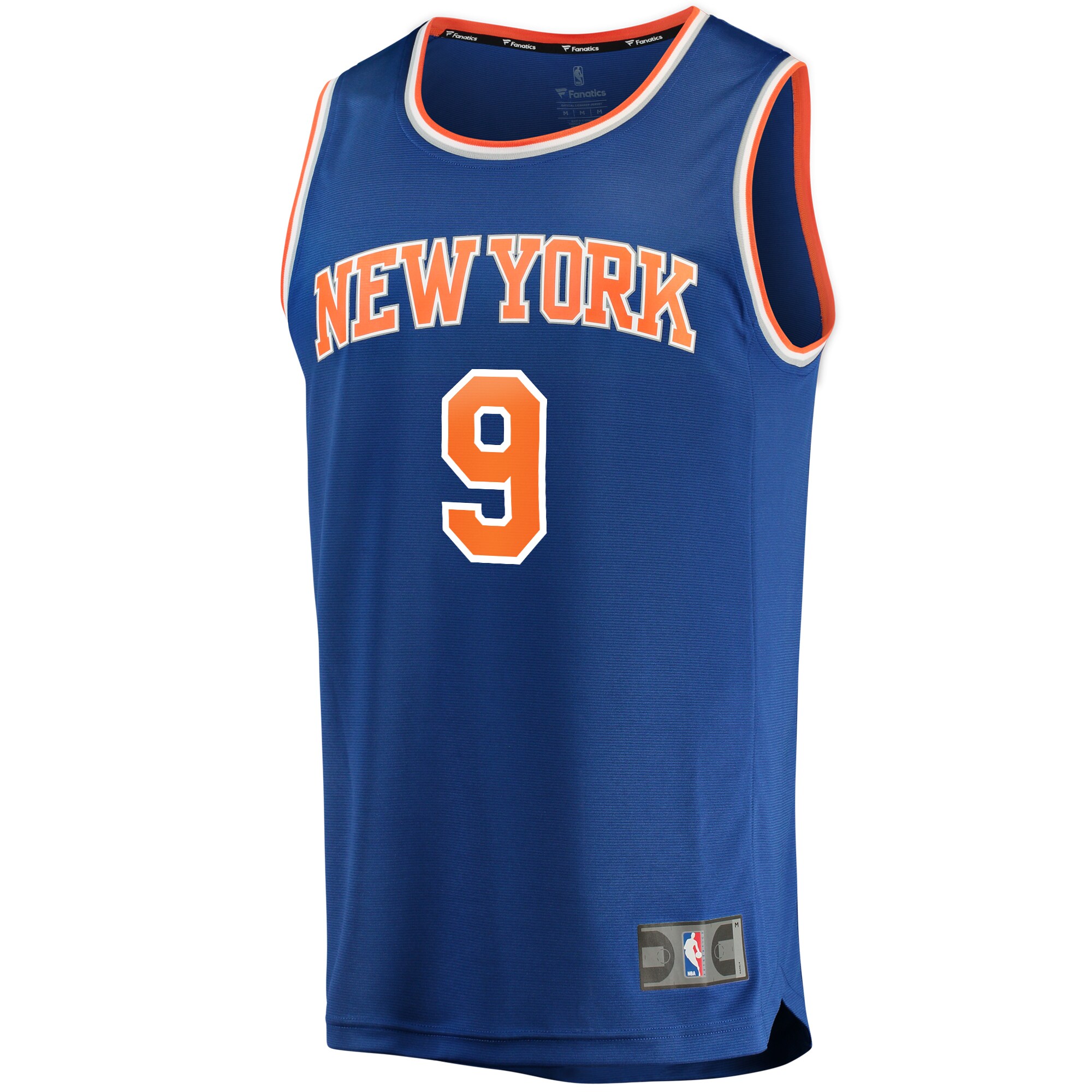 RJ Barrett New York Knicks Fanatics Branded Youth Replica Fast Break Jersey Blue - Icon Edition