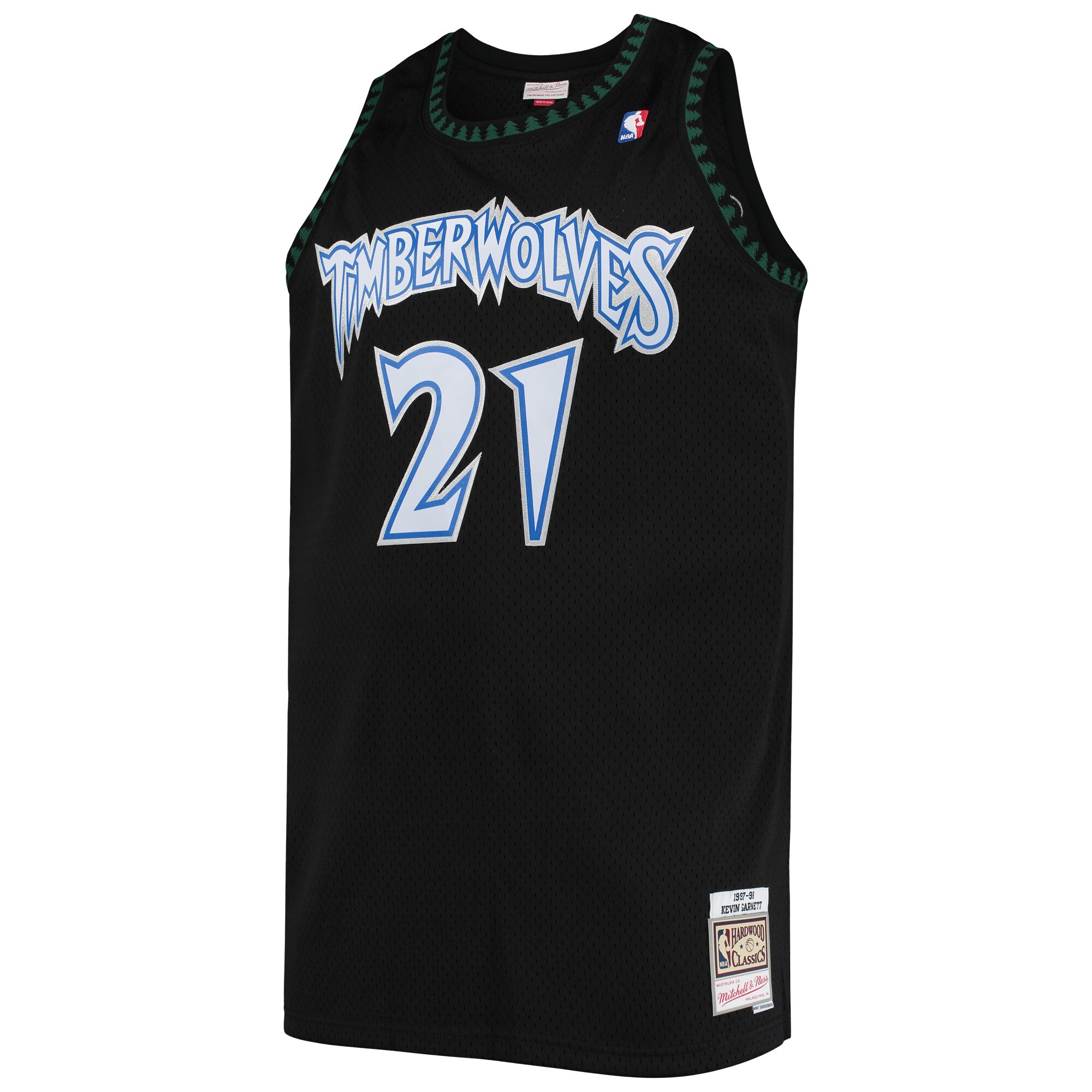 Kevin Garnett Minnesota Timberwolves Mitchell & Ness Big & Tall Hardwood Classics Jersey - Black