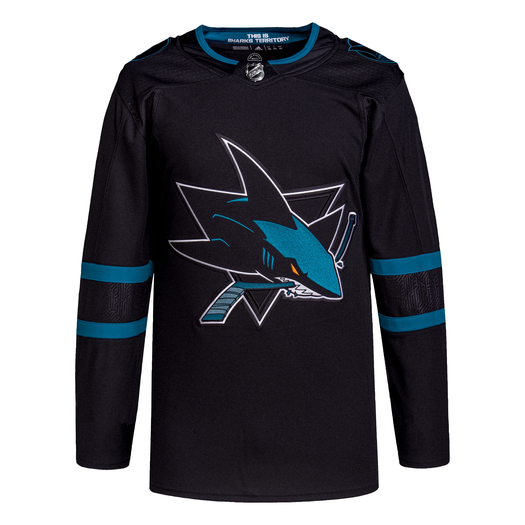San Jose Sharks adidas Alternate Primegreen Authentic Pro Jersey - Black