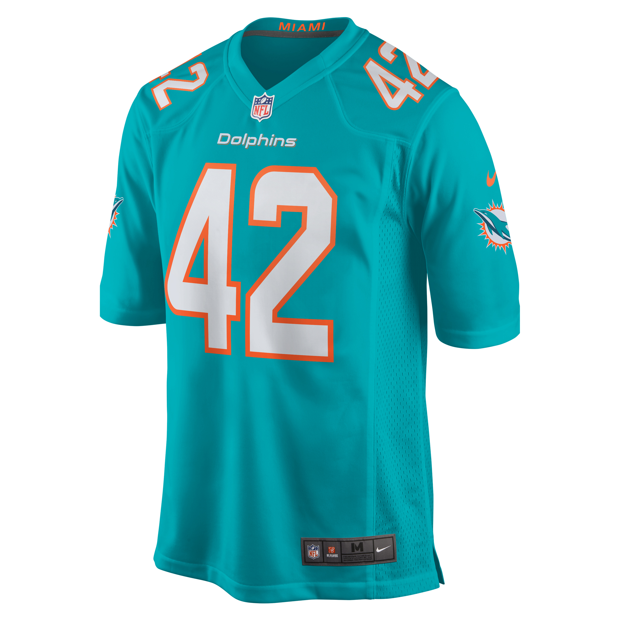 Joshua Kalu Miami Dolphins Nike Team Game Jersey -  Aqua
