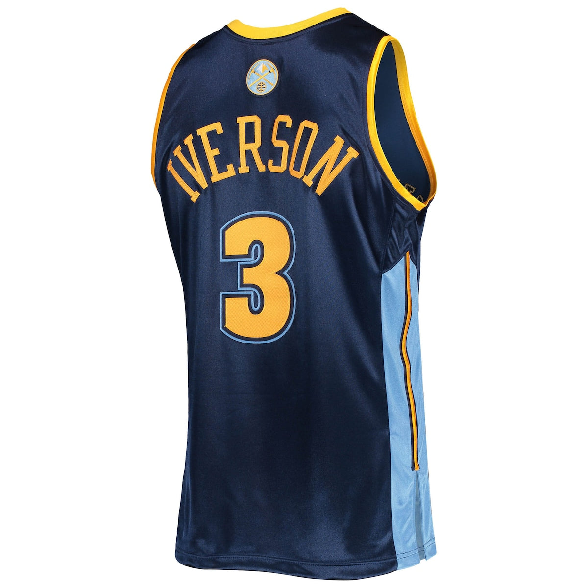 Men's Allen Iverson Mitchell & Ness Nuggets Hardwood Classics Authentic 2006 Jersey - Navy