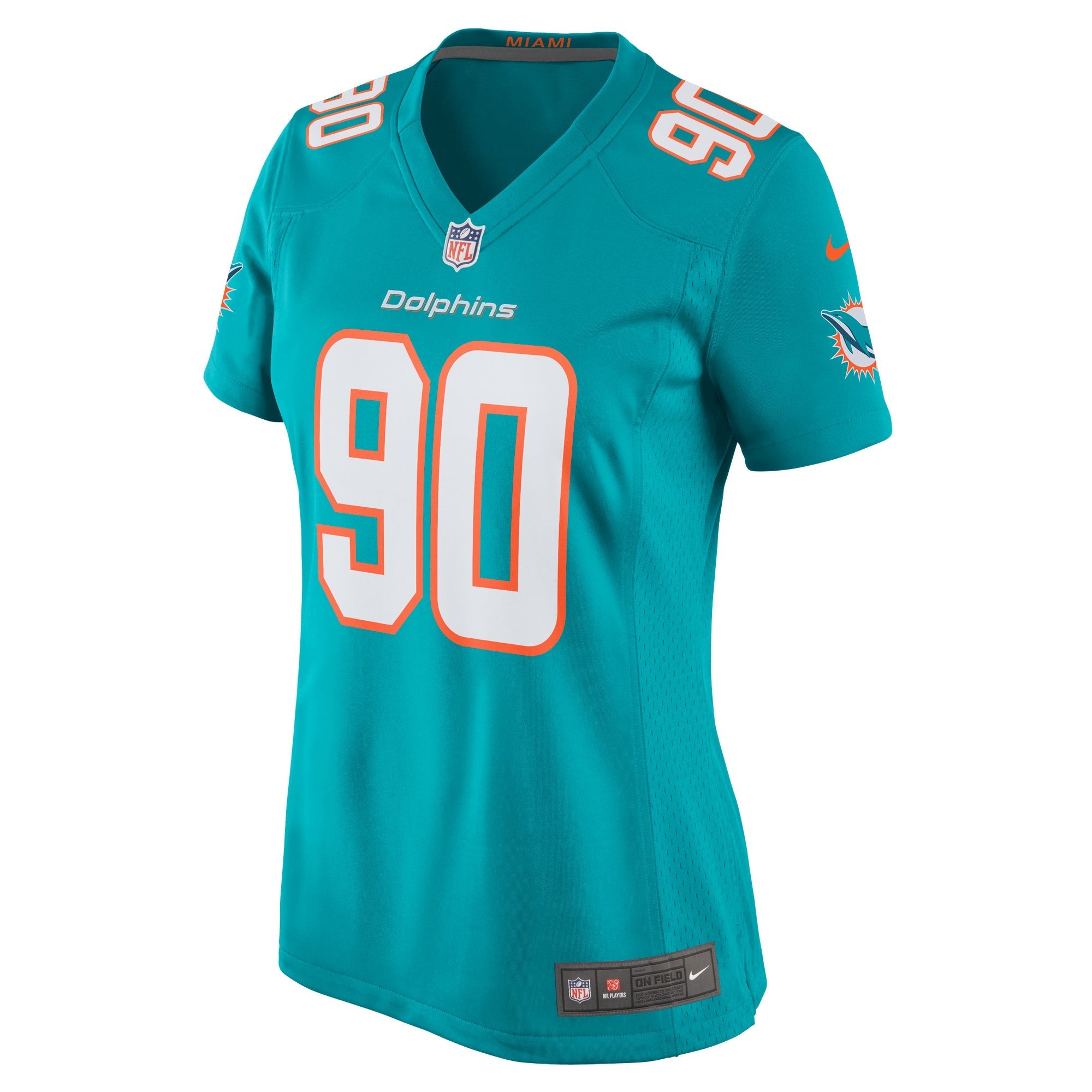 Women's Nike RJ McIntosh Aqua Miami Dolphins Home Game Player Jersey