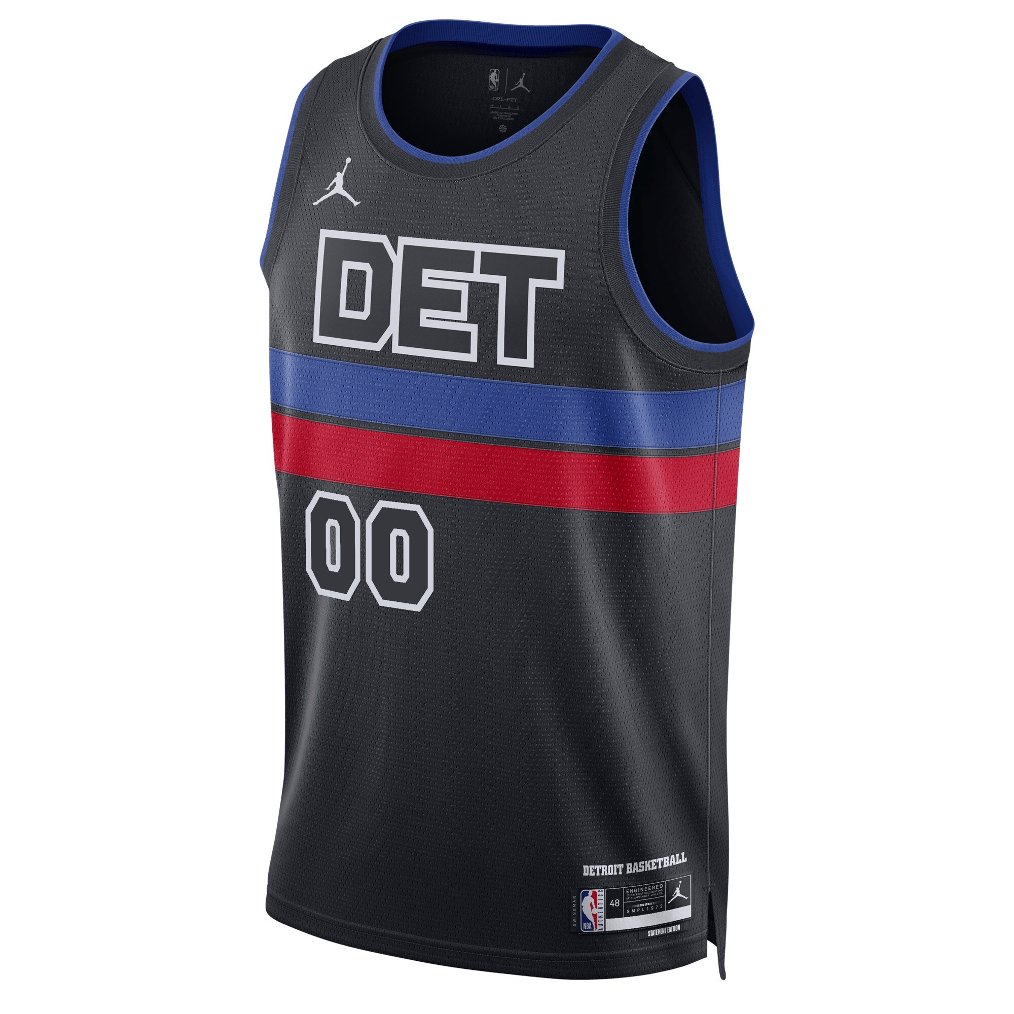 Detroit Pistons Jordans Brand Unisex 2022/23 Swingman Custom Jersey - Statement Edition - Blue