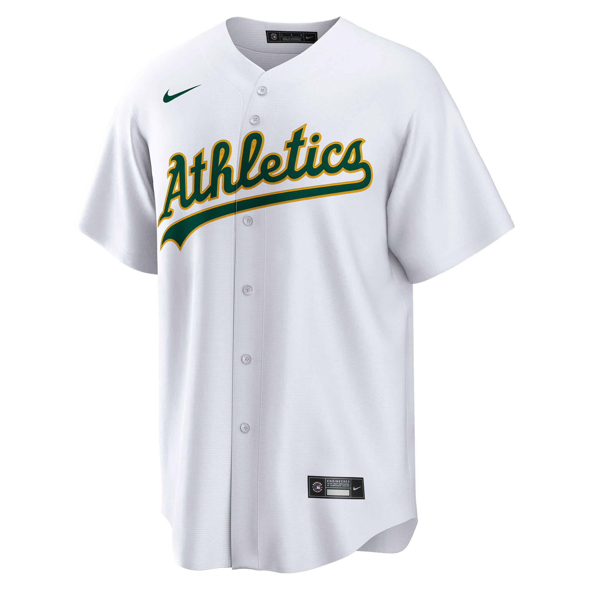 Dany Jimenez Oakland Athletics Nike Home  Replica Player Jersey - White