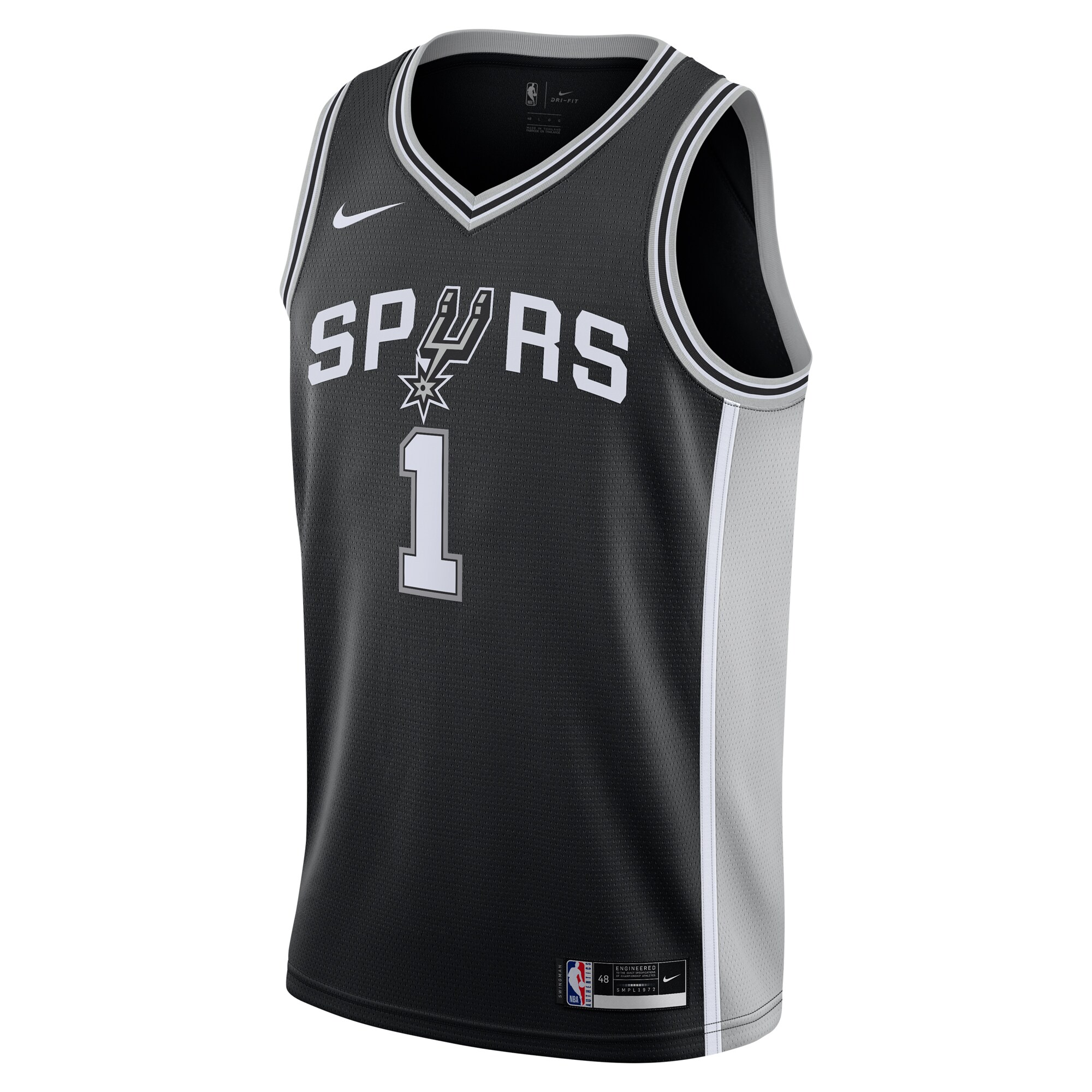 Victor Wembanyama San Antonio Spurs Nike Youth Swingman Jersey - Icon Edition - Black