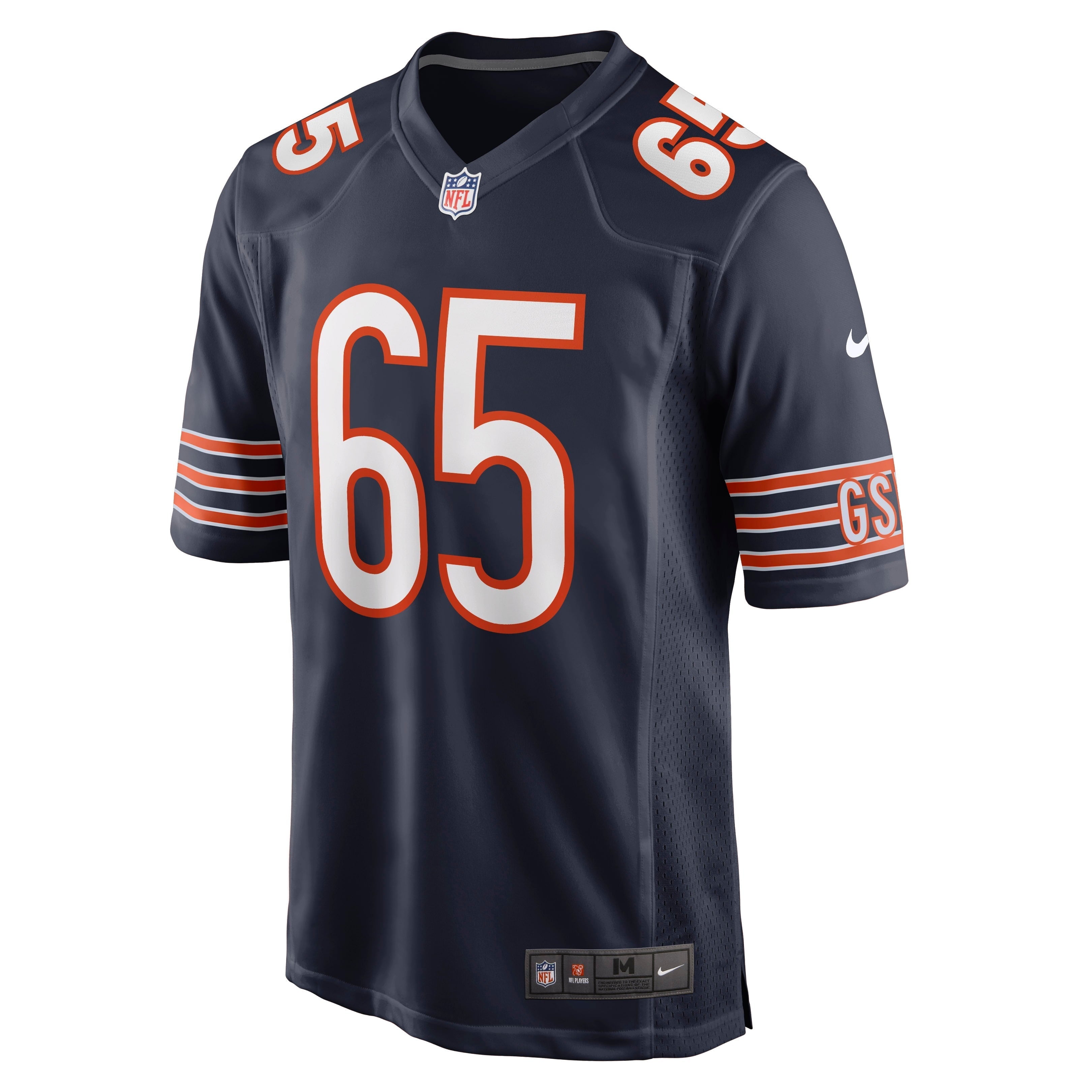 Men's Nike Cody Whitehair Navy Chicago Bears Game Jersey