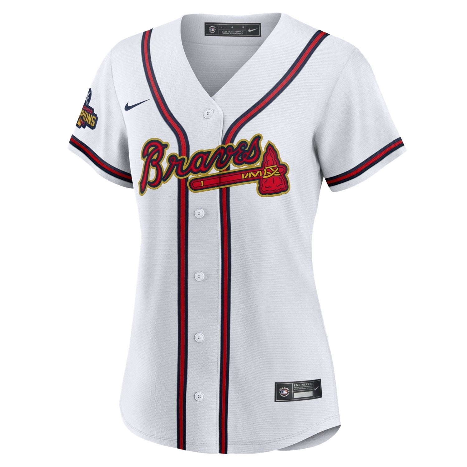 Nike Women's Atlanta Braves Austin Riley #27 Gold Replica Jersey