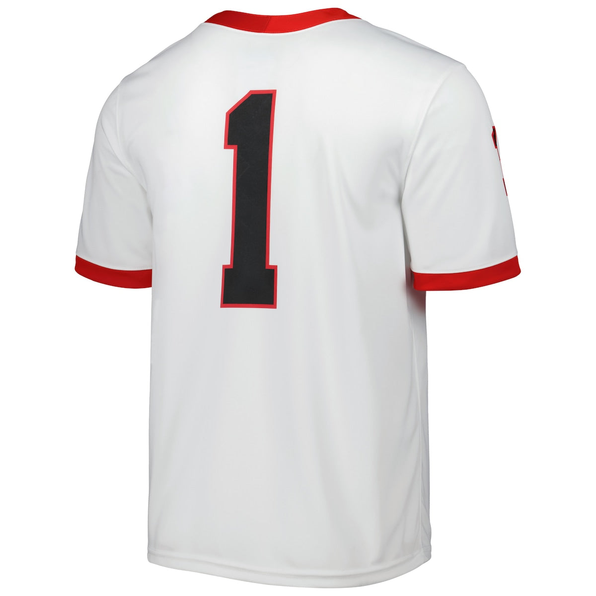 Men's  Nike Georgia #1 Away Game Jersey - White