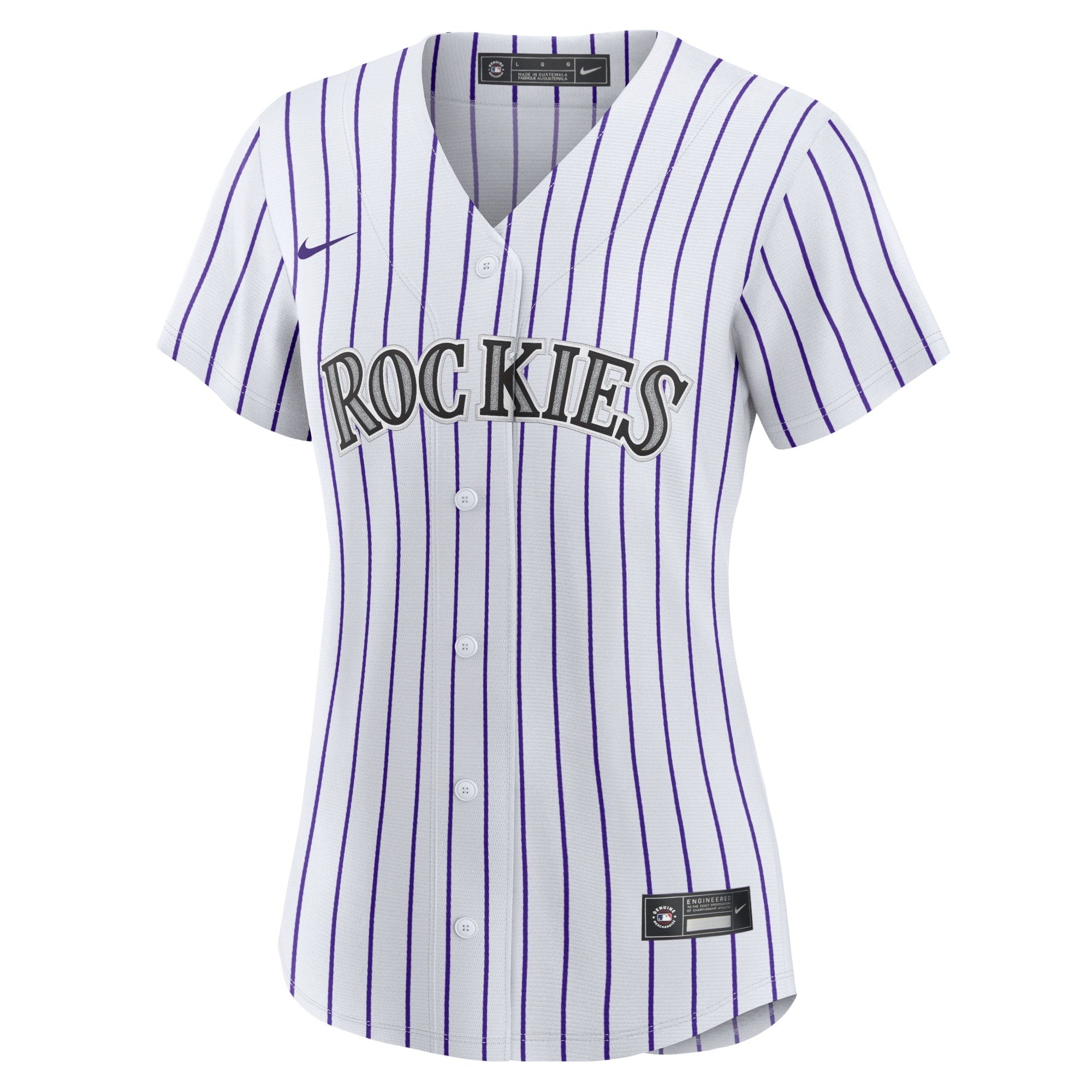Women's Nike Kris Bryant White/Purple Colorado Rockies Replica Player Jersey