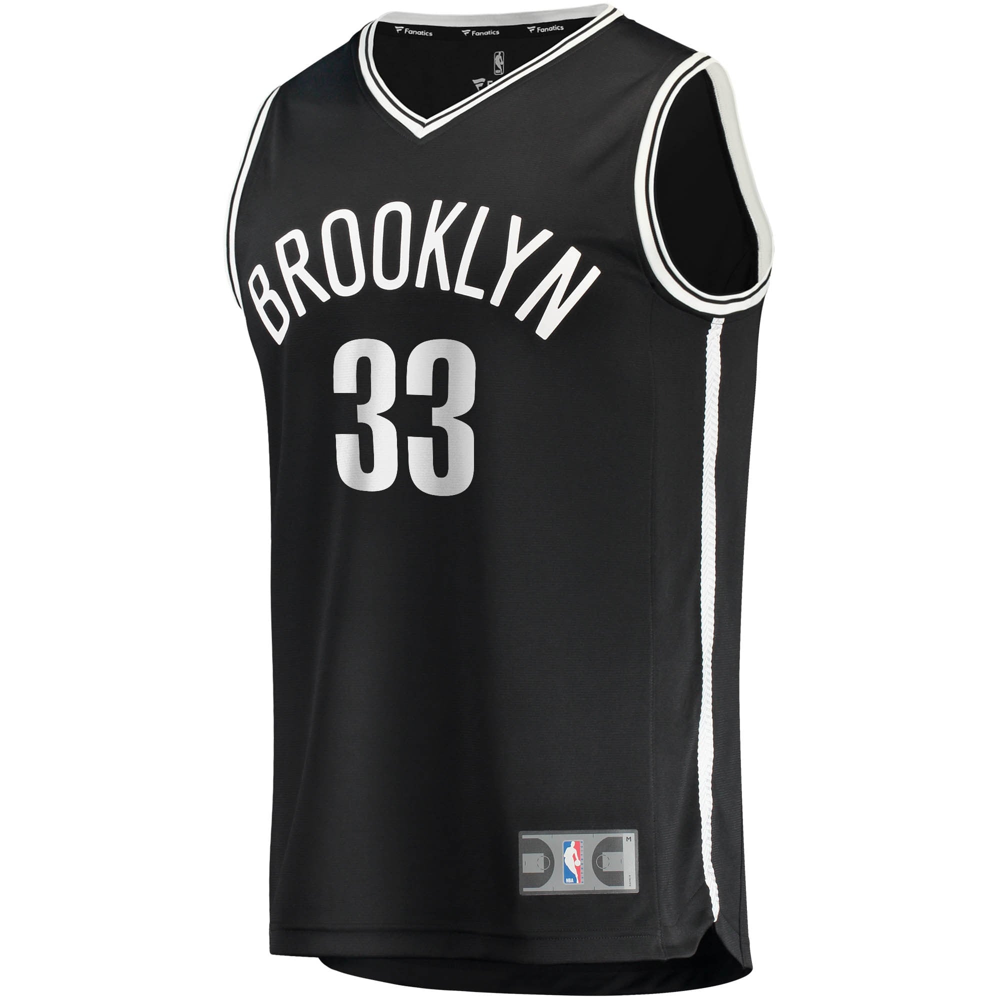 Men's Fanatics Branded Nicolas Claxton Black Brooklyn Nets 2020/21 Fast Break Replica Jersey - Icon Edition