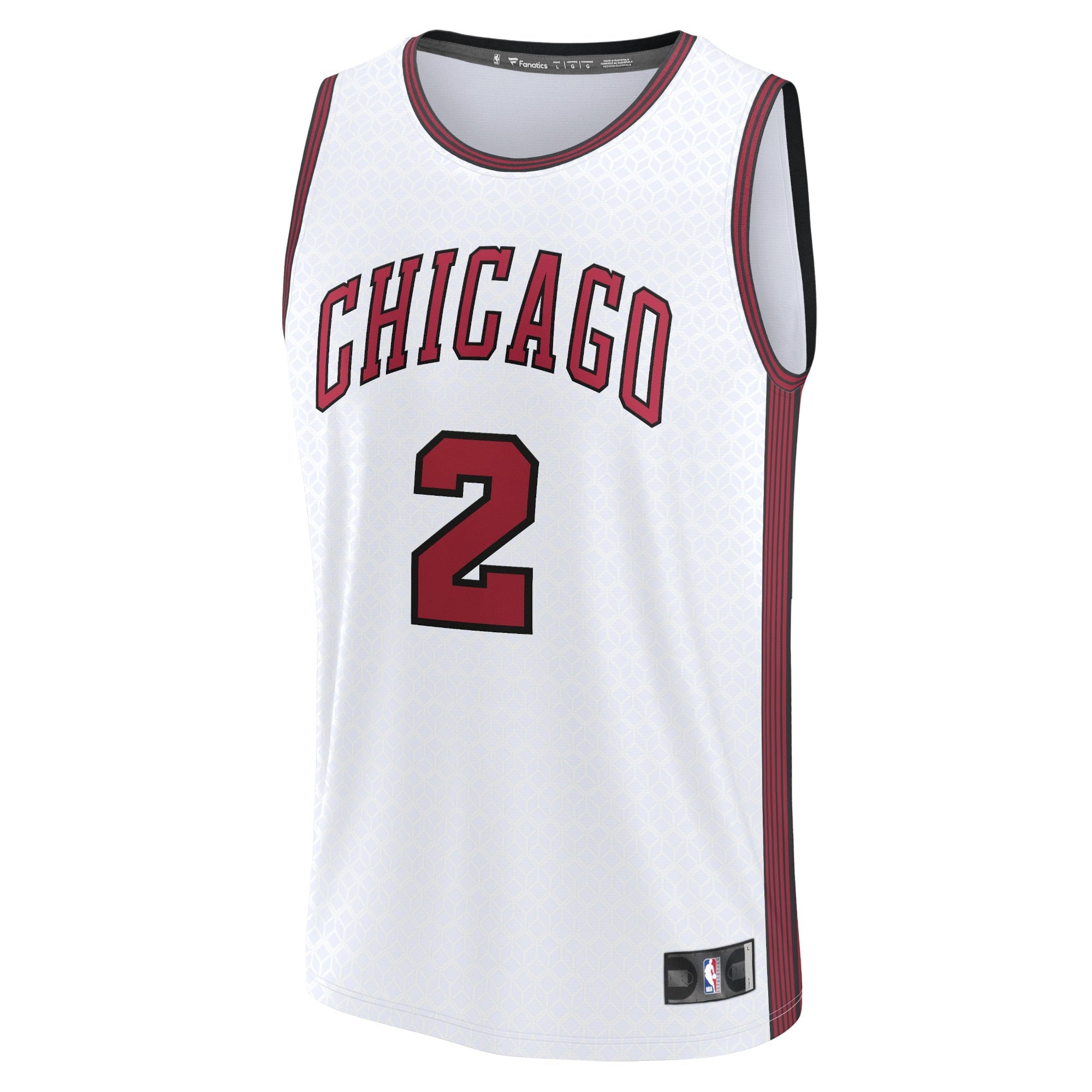 Men's Fanatics Branded Lonzo Ball White Chicago Bulls 2022/23 Fastbreak Jersey - City Edition