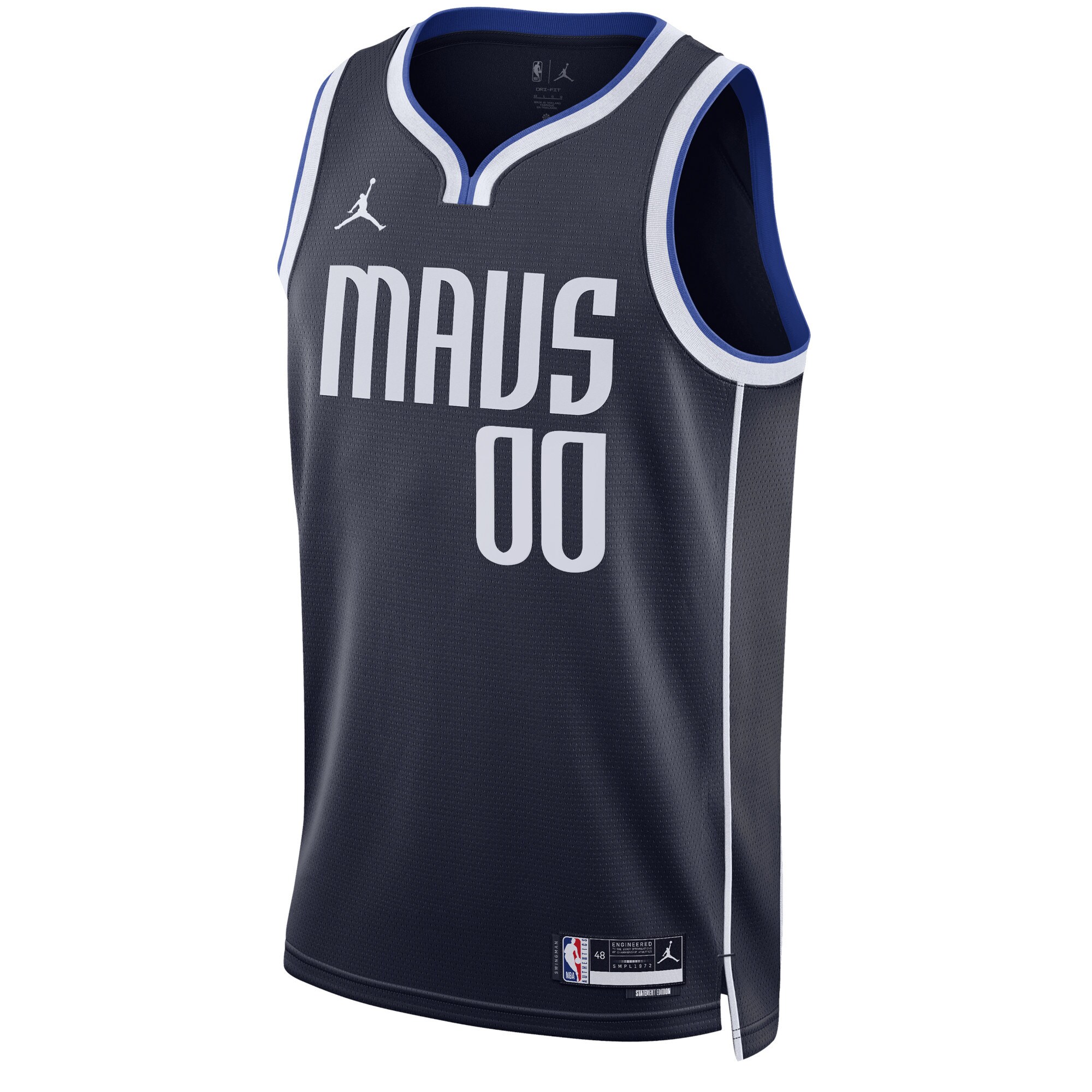 Dallas Mavericks Jordans Brand Unisex 2022/23 Swingman Custom Jersey - Statement Edition - Navy