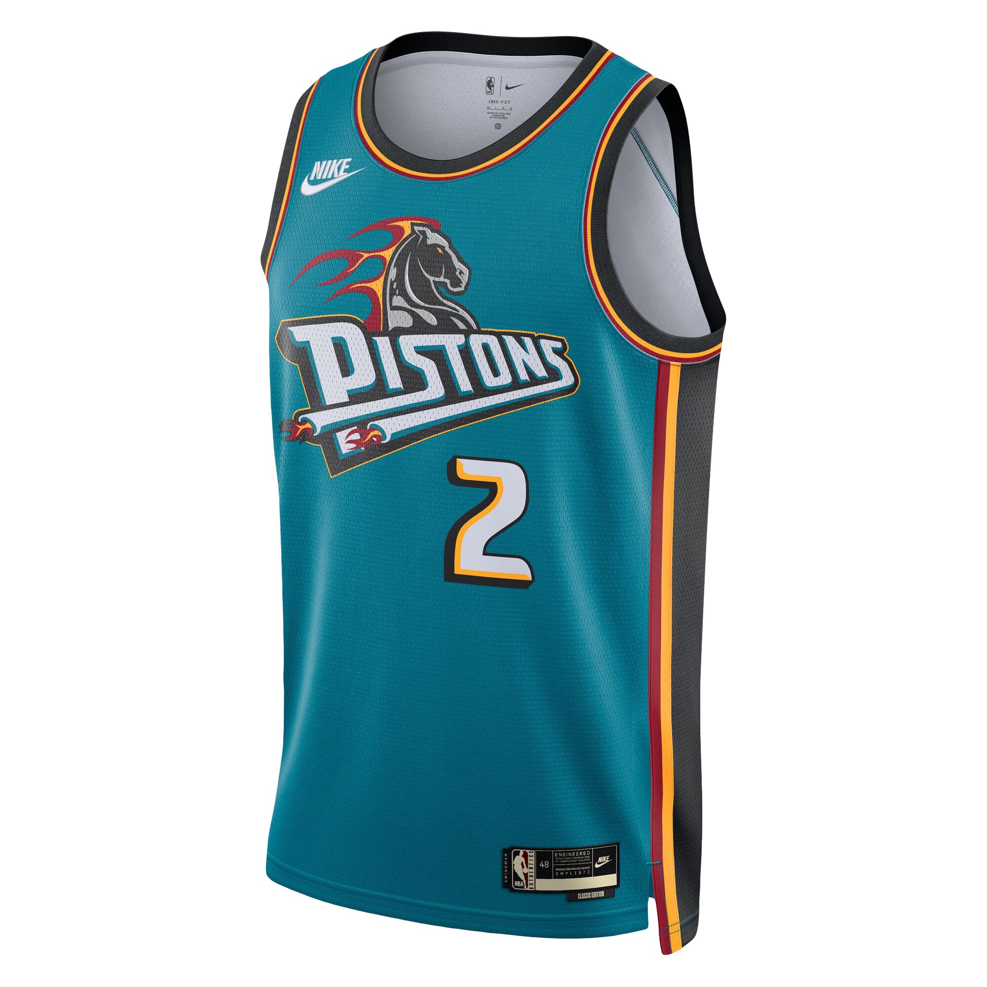 Cade Cunningham Detroit Pistons Nike Swingman Jersey - Classic Edition - Teal
