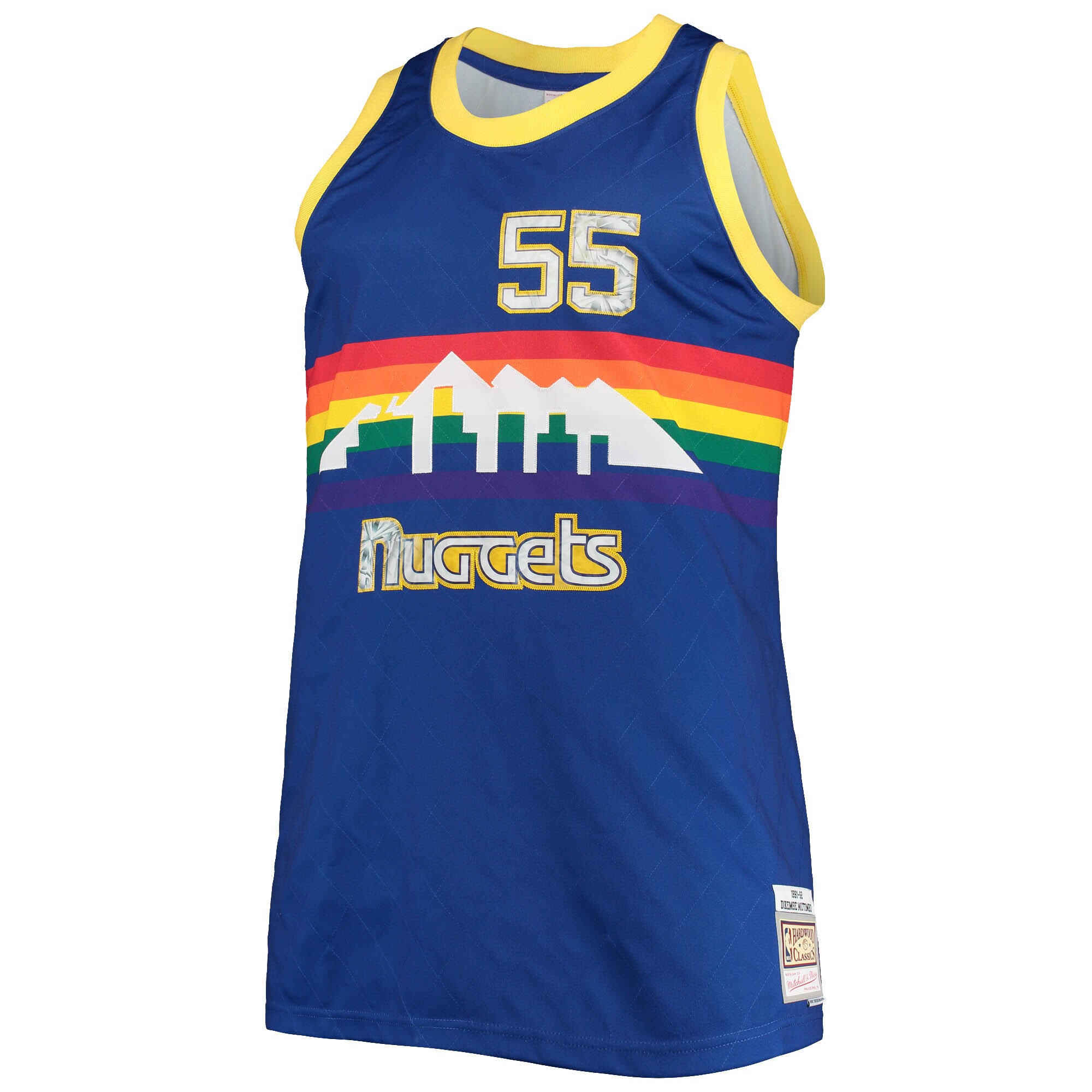 Dikembe Mutombo Denver Nuggets Mitchell & Ness Big & Tall 1991-92 NBA 75th Anniversary Diamond Swingman Jersey - Blue