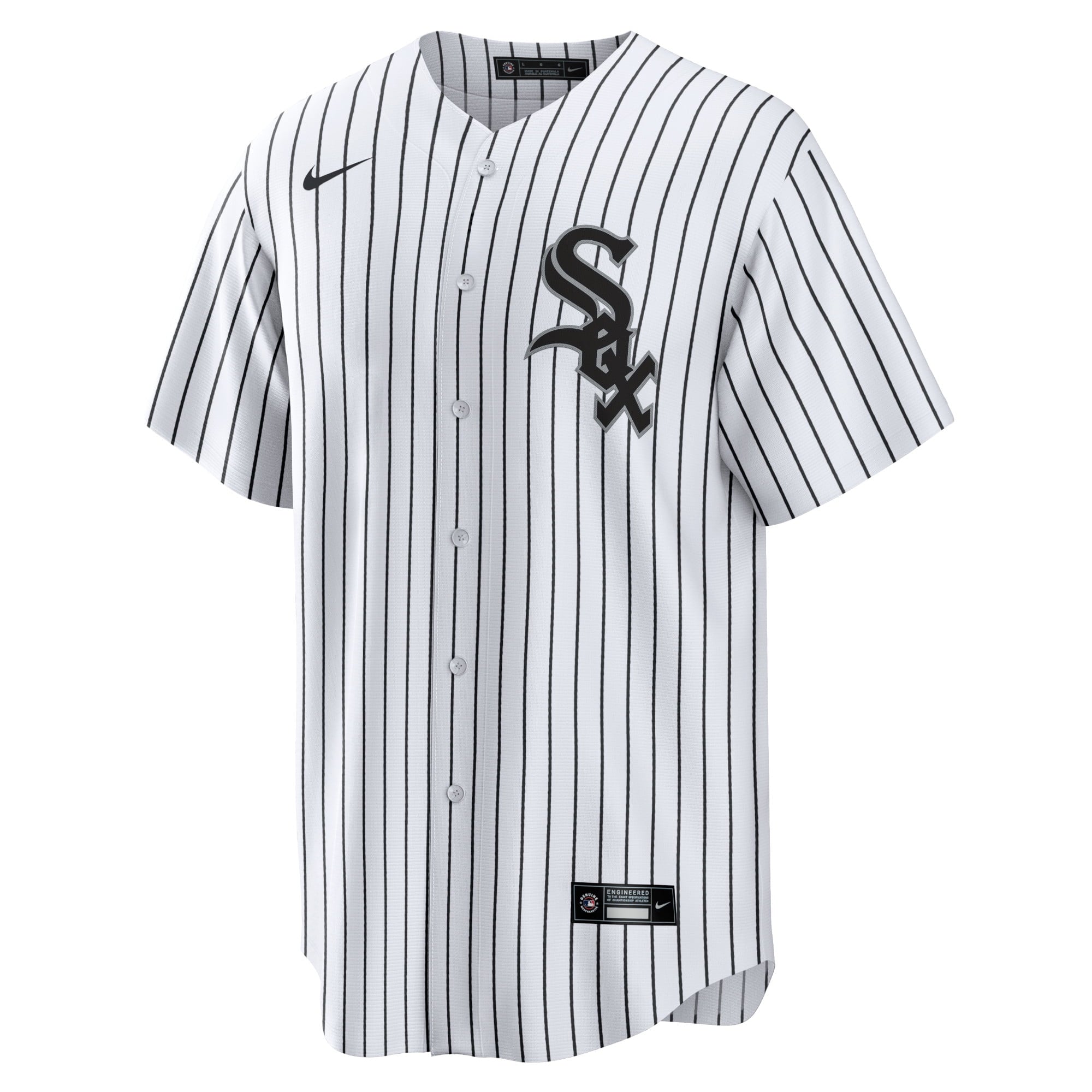 Men's Nike Dallas Keuchel White/Black Chicago White Sox Home Replica Player Jersey