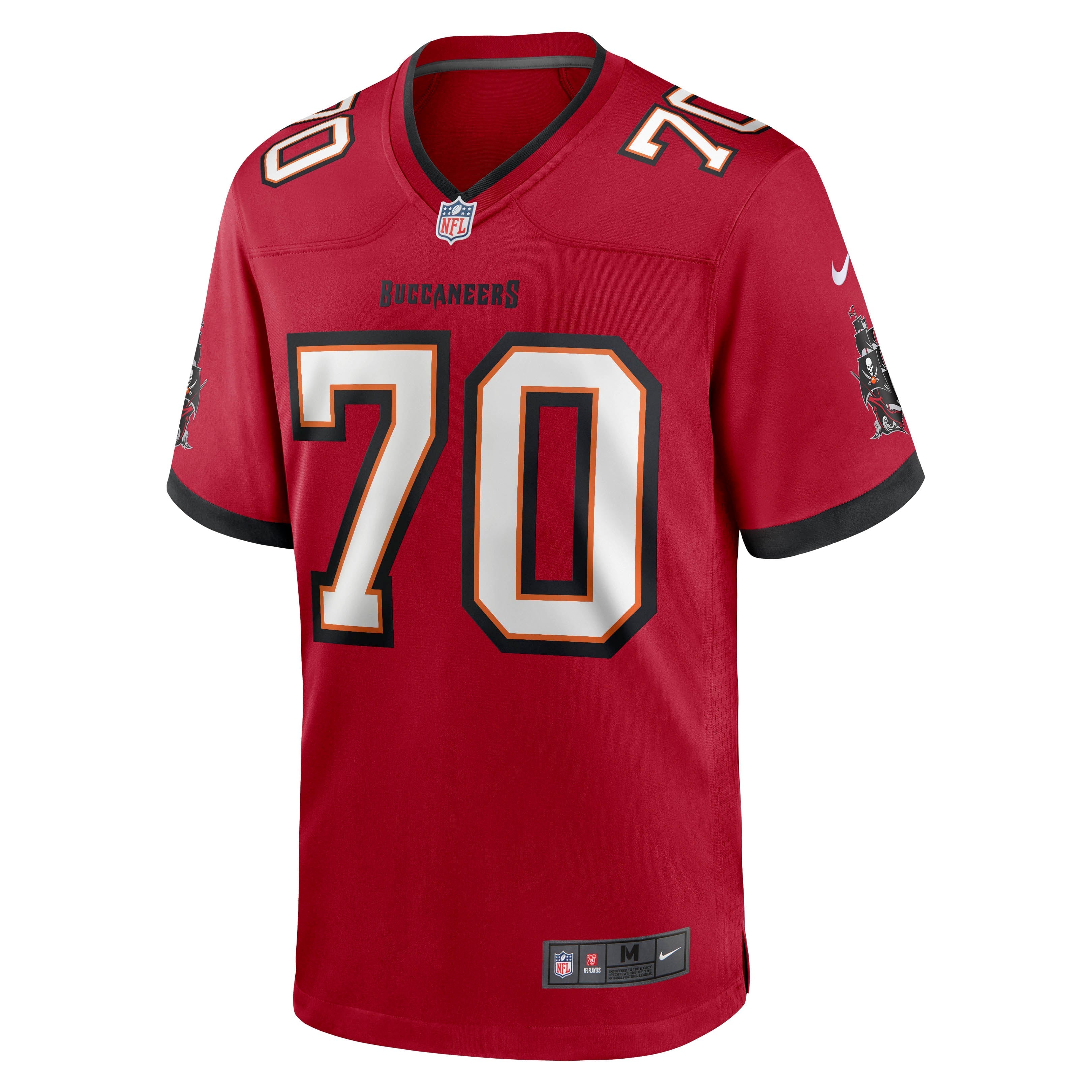 Men's Nike Robert Hainsey Red Tampa Bay Buccaneers Game Jersey