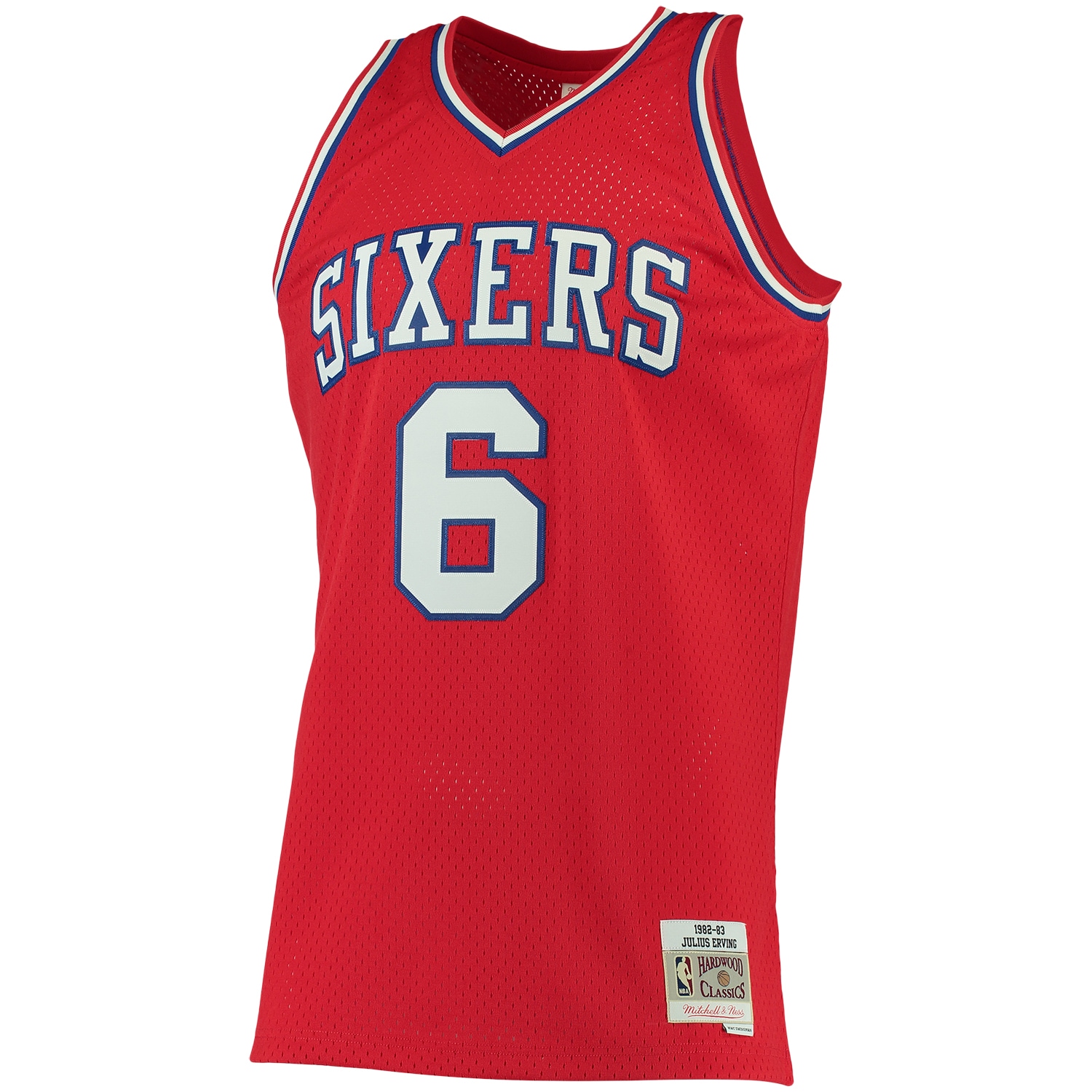 Julius Erving Philadelphia 76ers Mitchell & Ness Big & Tall Hardwood Classics Jersey - Red