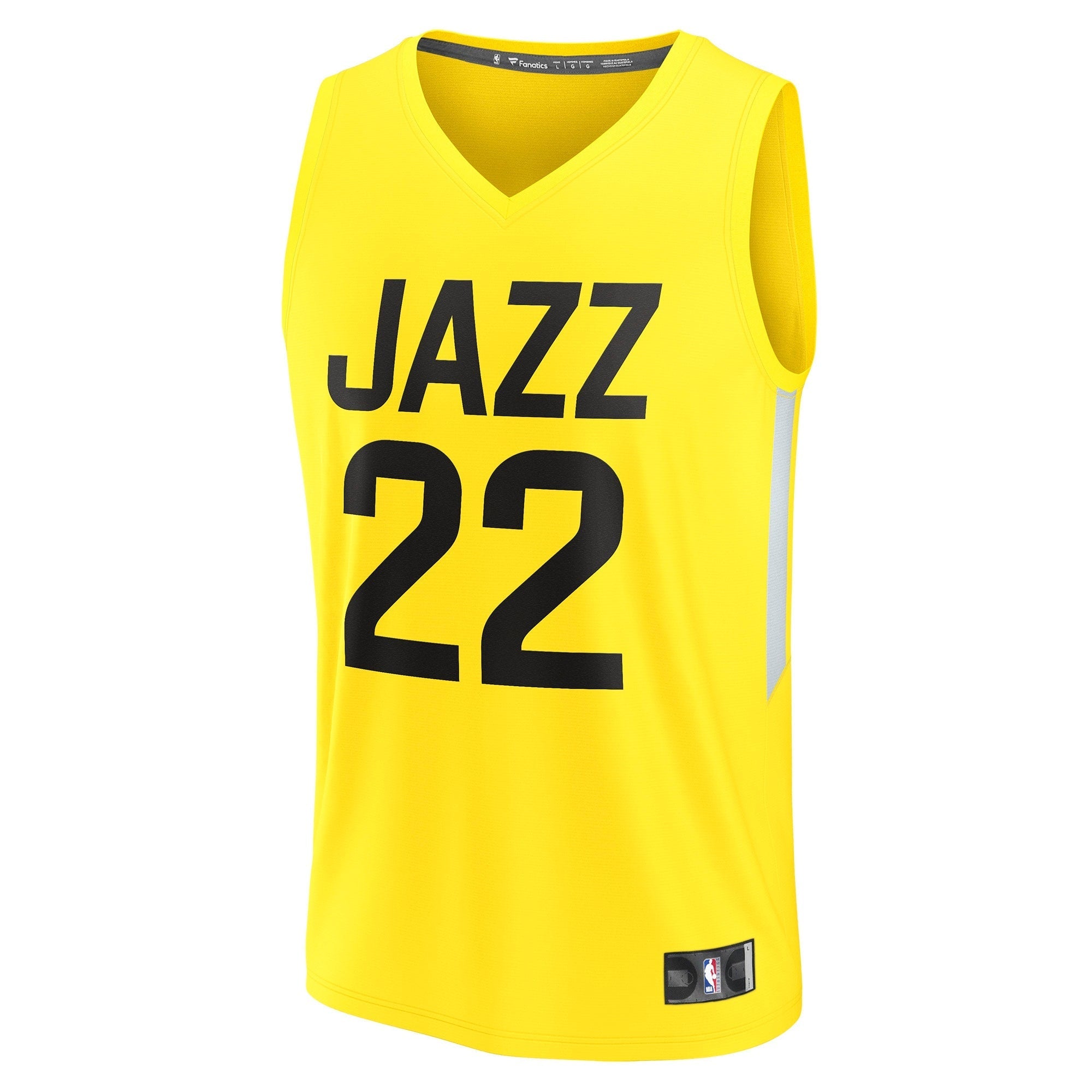 Men's Fanatics Branded Rudy Gay Yellow Utah Jazz 2022/23 Fast Break Replica Player Jersey - Icon Edition