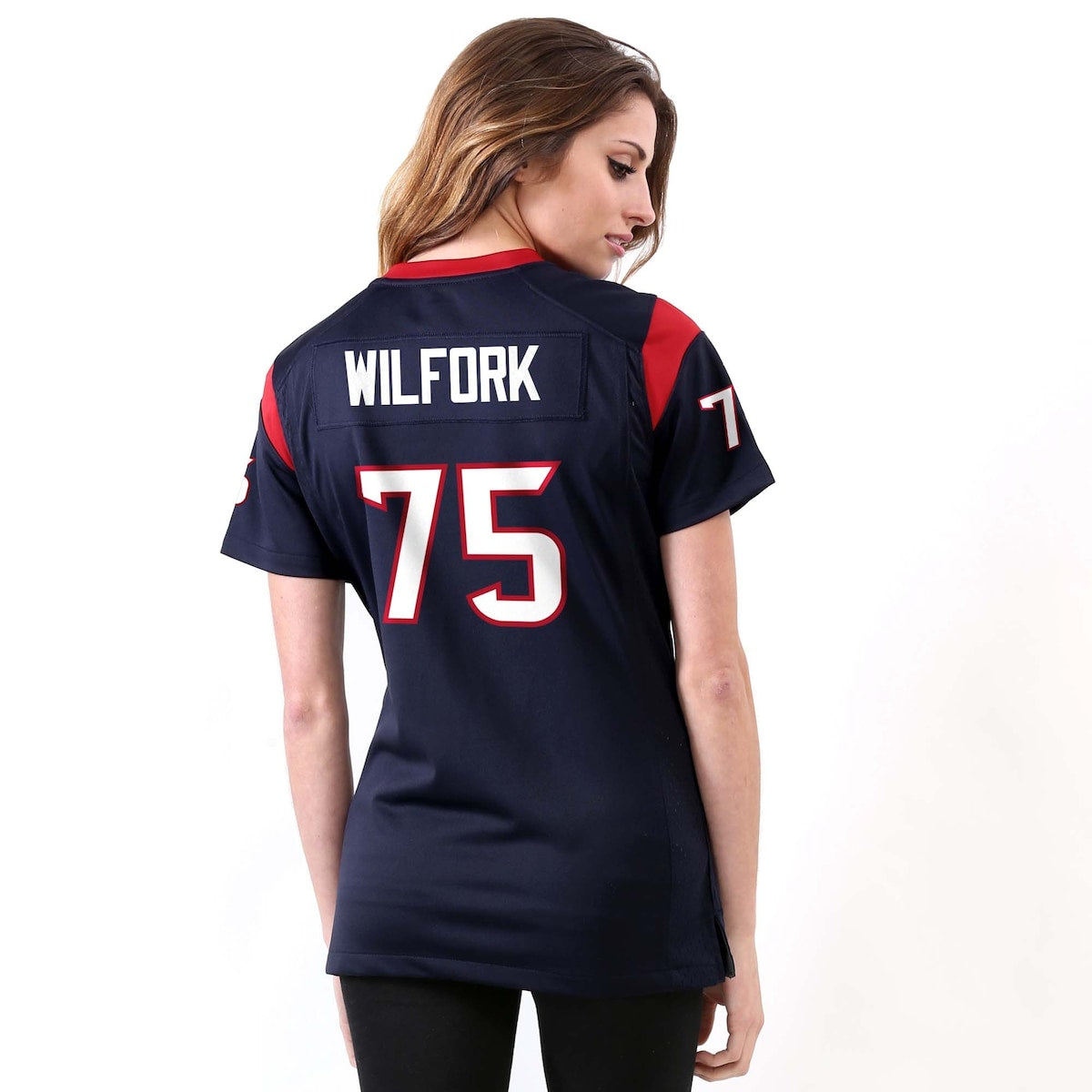 Women's Vince Wilfork Nike Texans Game Jersey - Navy