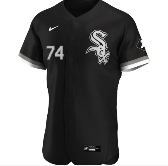 Men's Chicago White Sox Eloy Jimenez Black Alternate Authentic Player Jersey