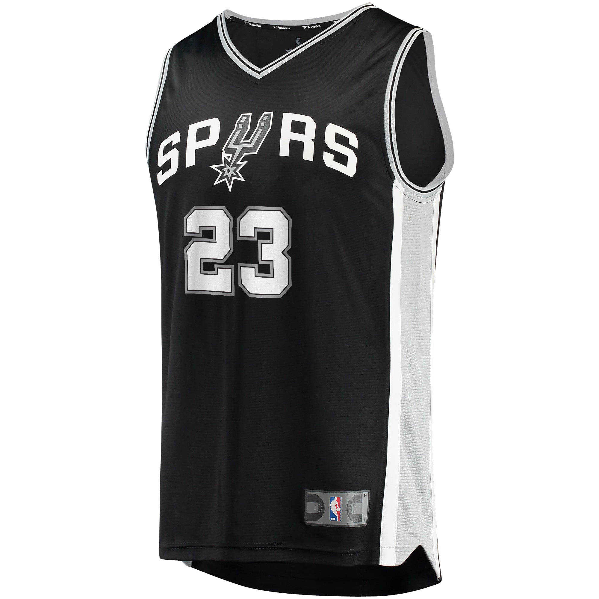 Men's Fanatics Branded Zach Collins Black San Antonio Spurs 2021/22 Fast Break Replica Jersey - Icon Edition