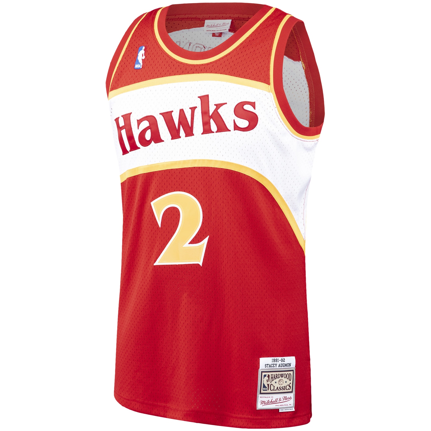 Stacey Augmon Atlanta Hawks Mitchell & Ness Hardwood Classics Swingman Jersey - Red