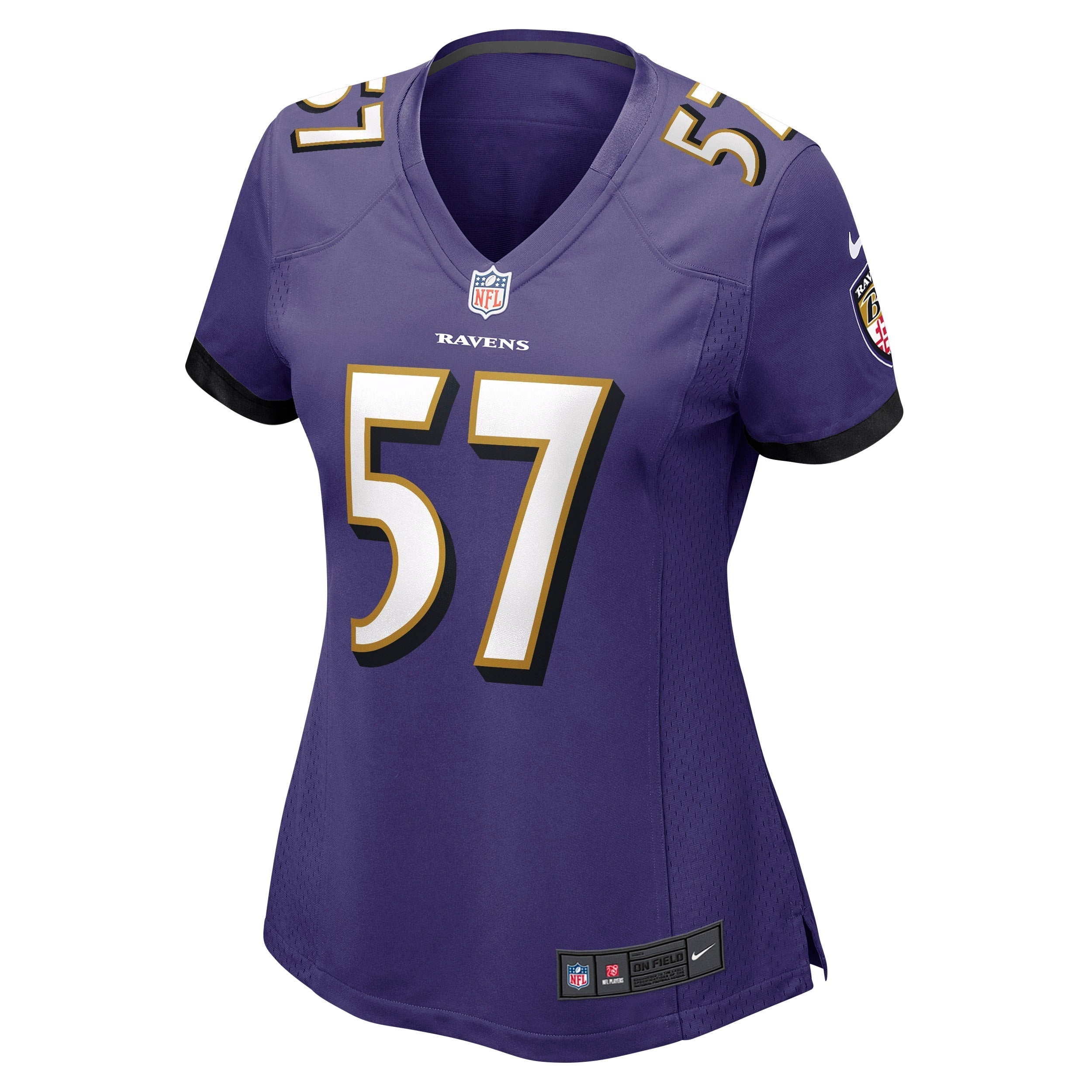 Women's Nike Kristian Welch Purple Baltimore Ravens Game Jersey