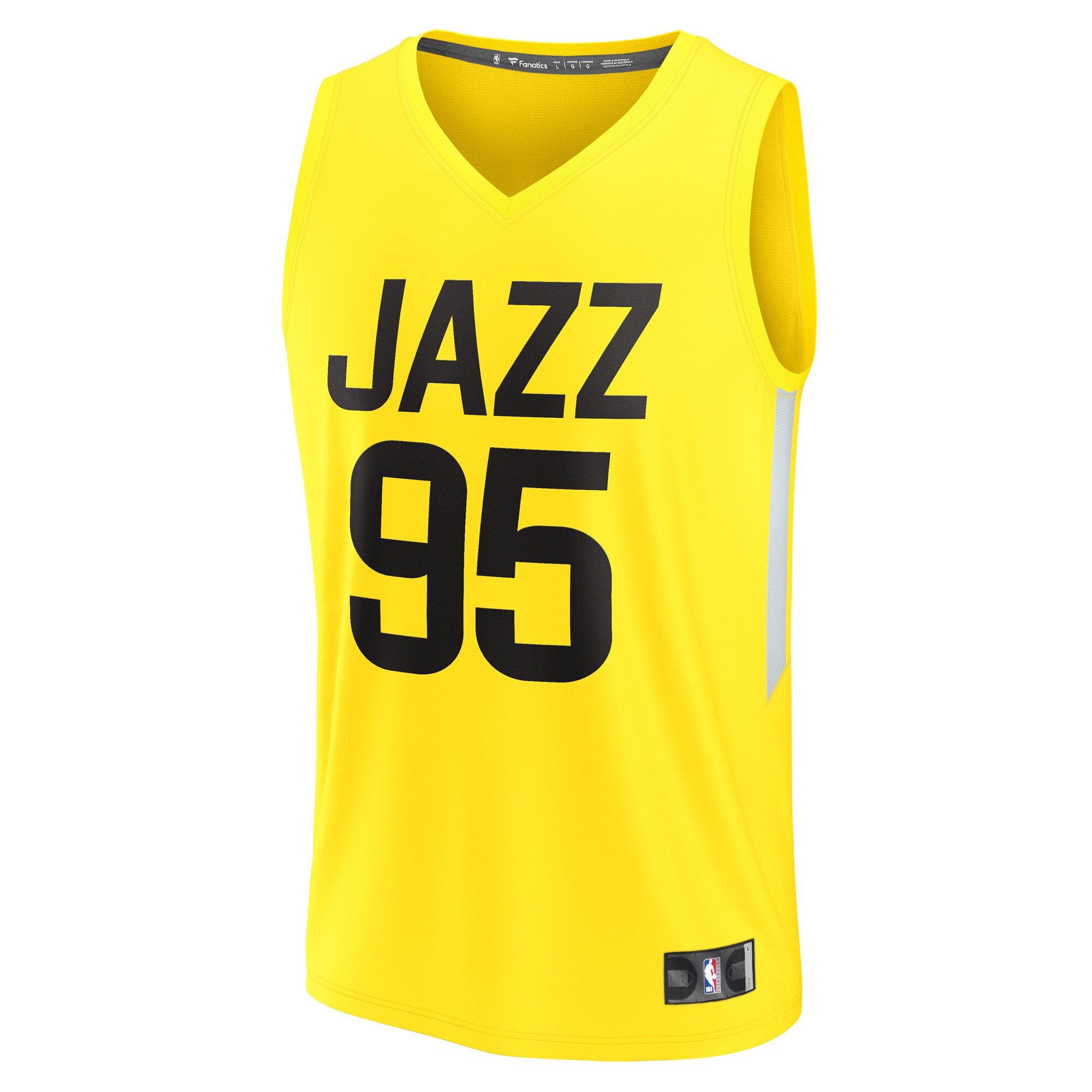 Juan Toscano-Anderson Utah Jazz Fanatics Branded Fast Break Player Jersey - Icon Edition - Yellow