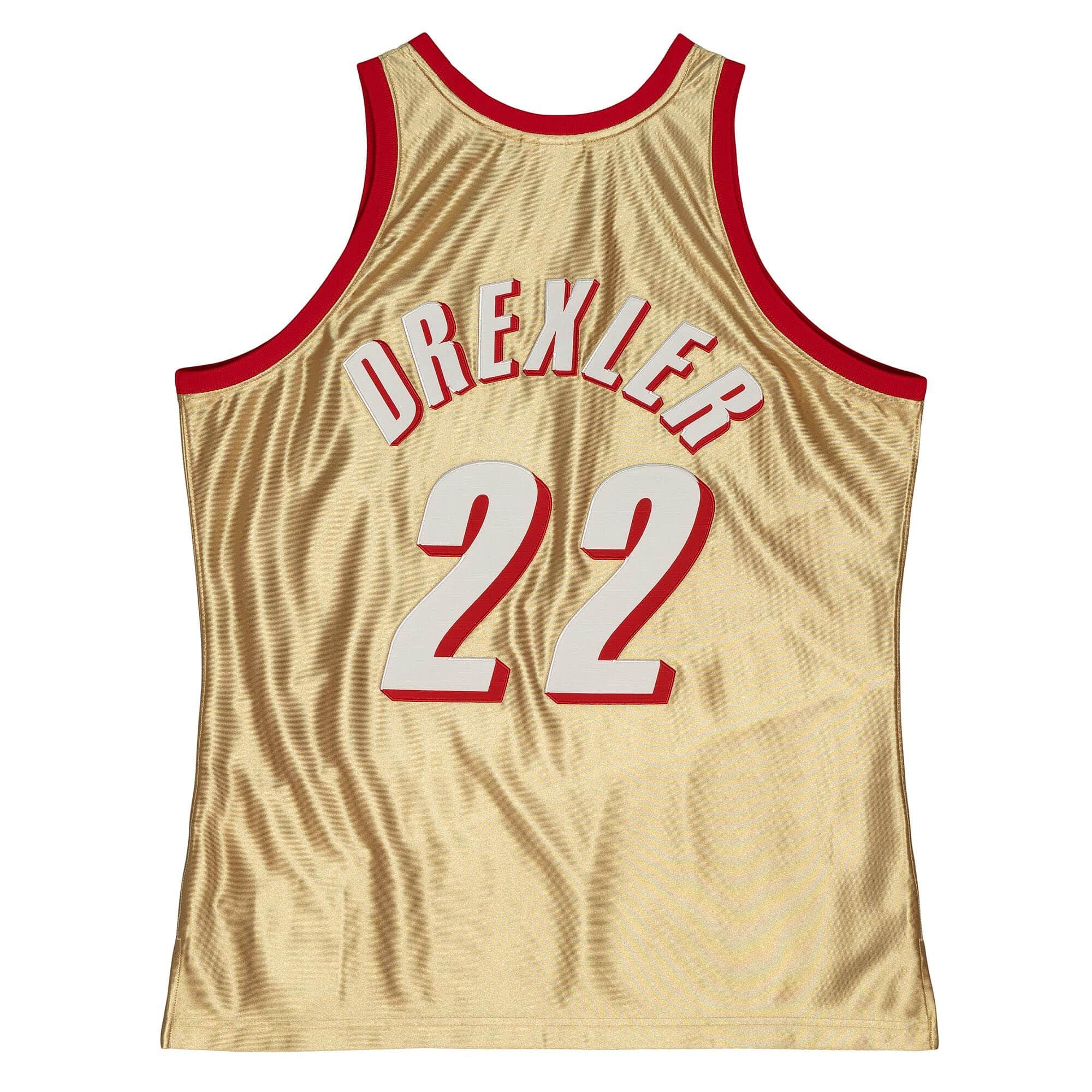 75th Anniversary Gold Swingman Clyde Drexler Portland Trail Blazers 1991-92 Jersey