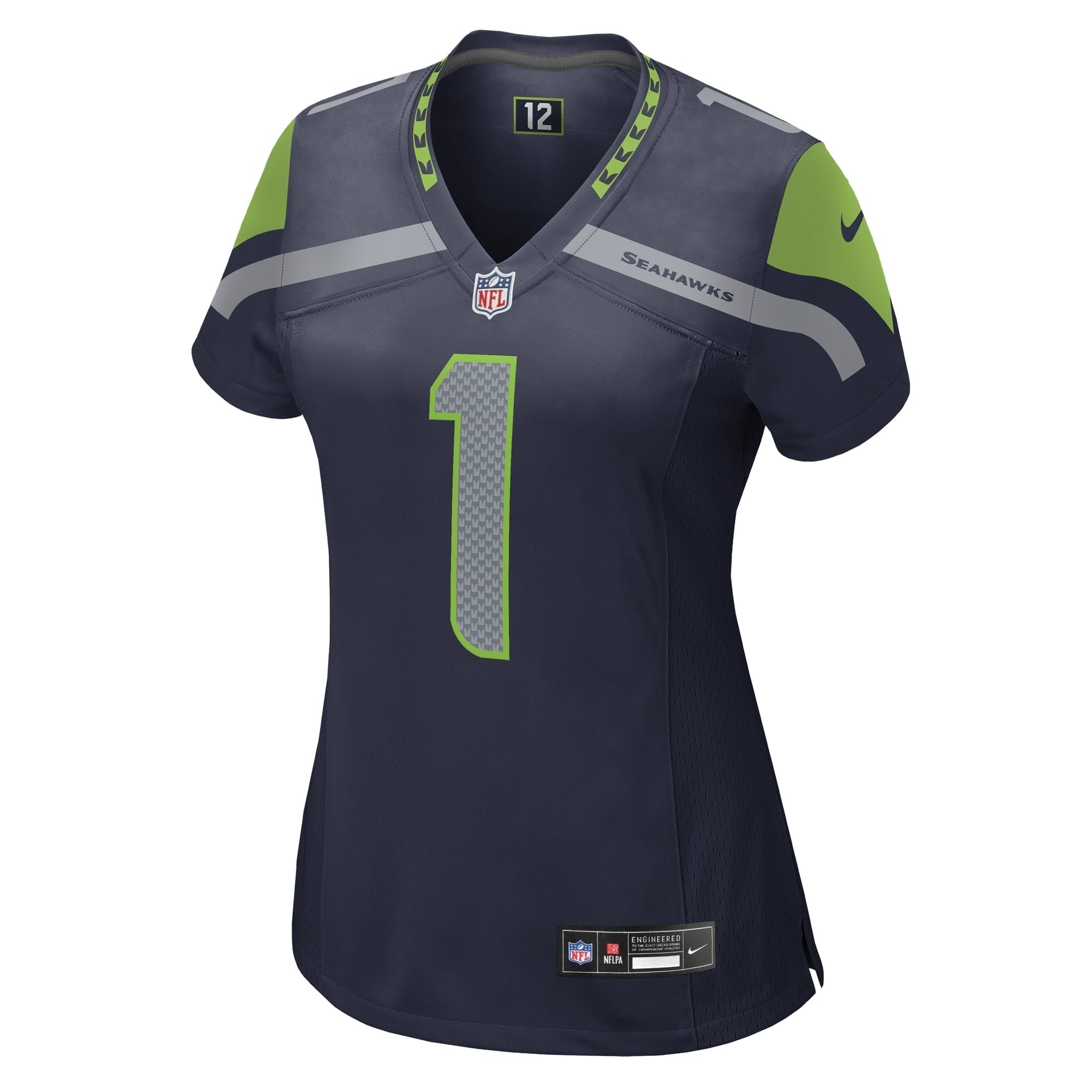 Women's Nike Number 1 Mom College Navy Seattle Seahawks Game Jersey