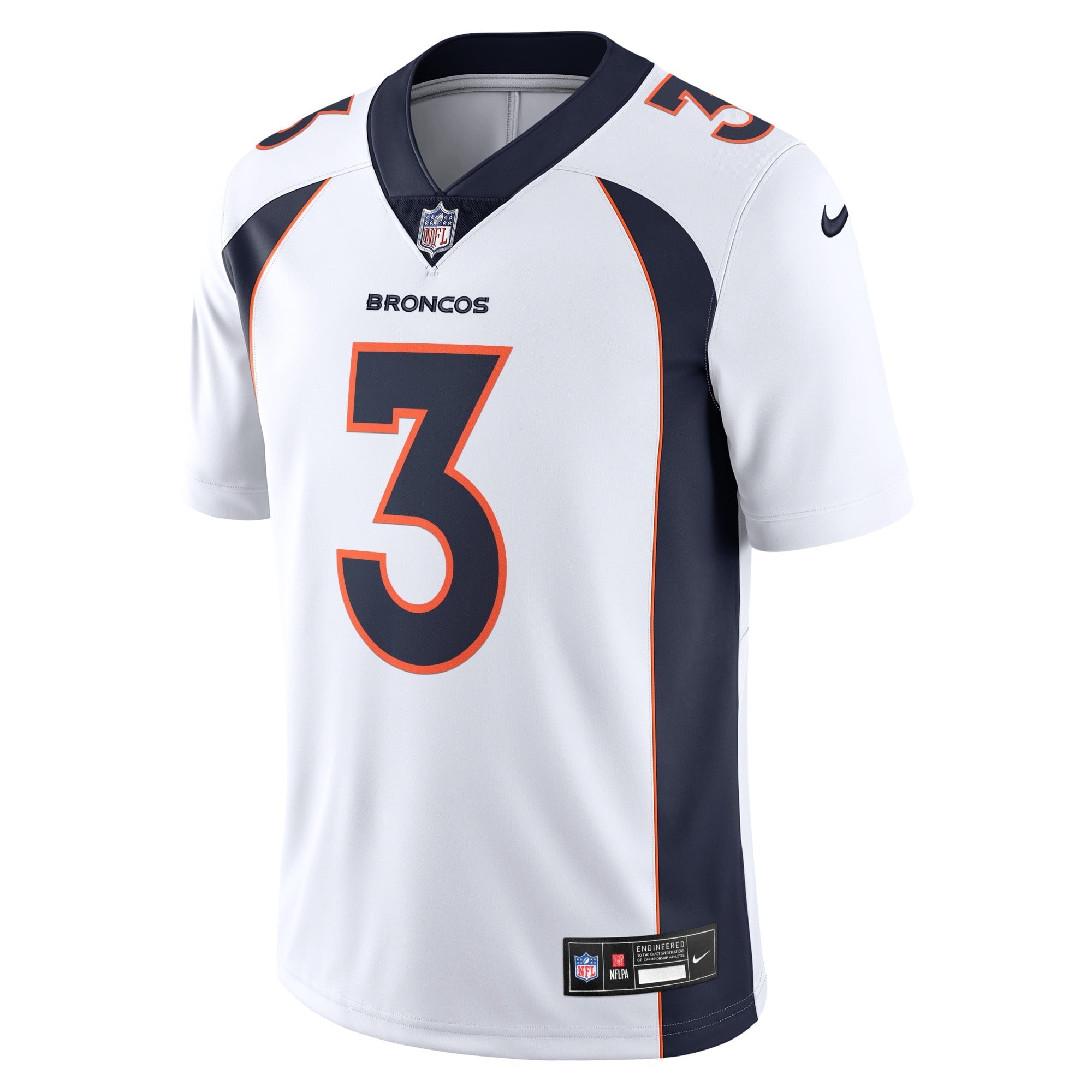 Men's Nike  Russell Wilson  White Denver Broncos  Vapor Untouchable Limited Jersey