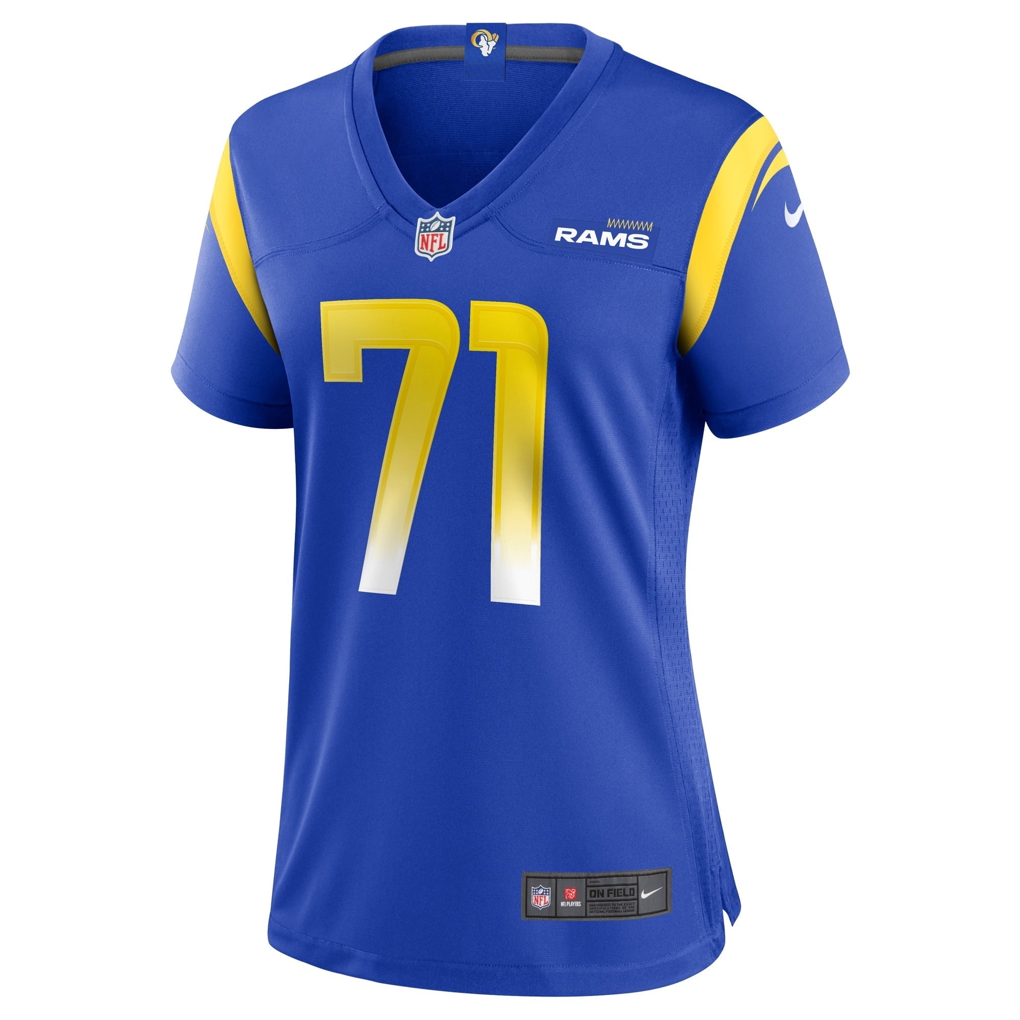 Women's Nike Bobby Evans Royal Los Angeles Rams Game Jersey