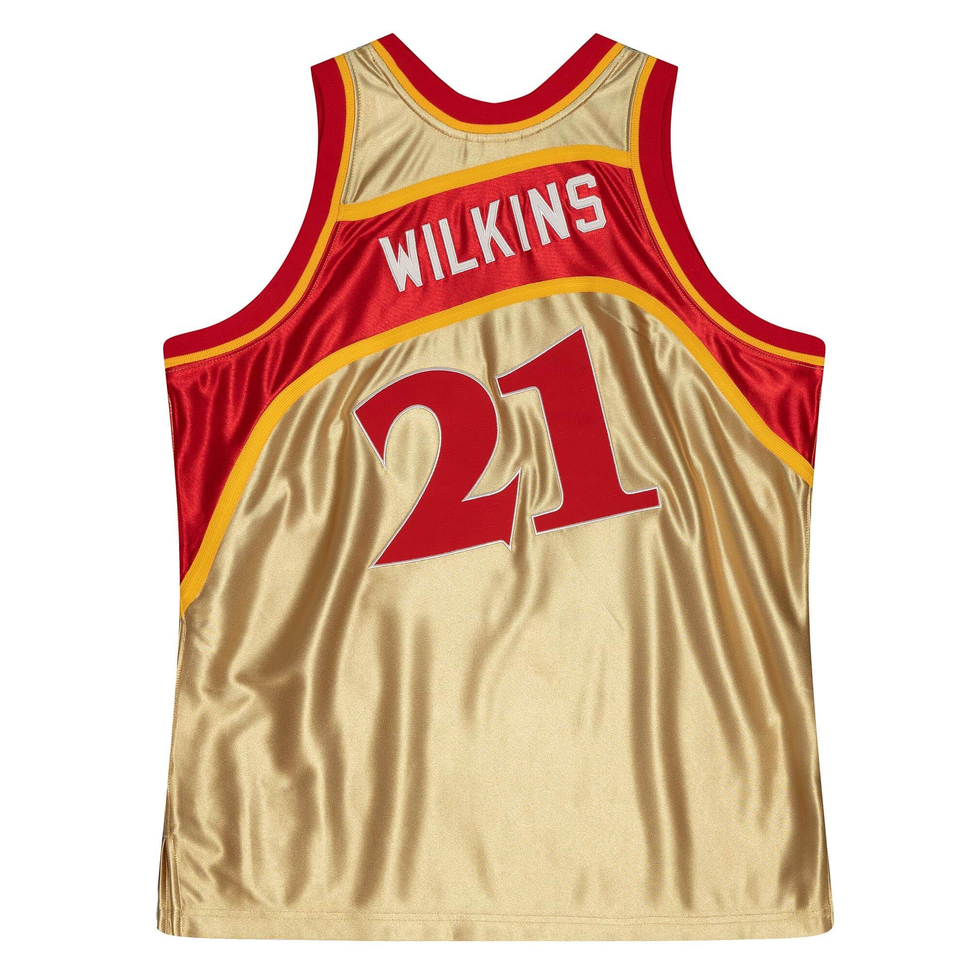 75th Anniversary Gold Swingman Dominique Wilkins Atlanta Hawks 1986-87 Jersey