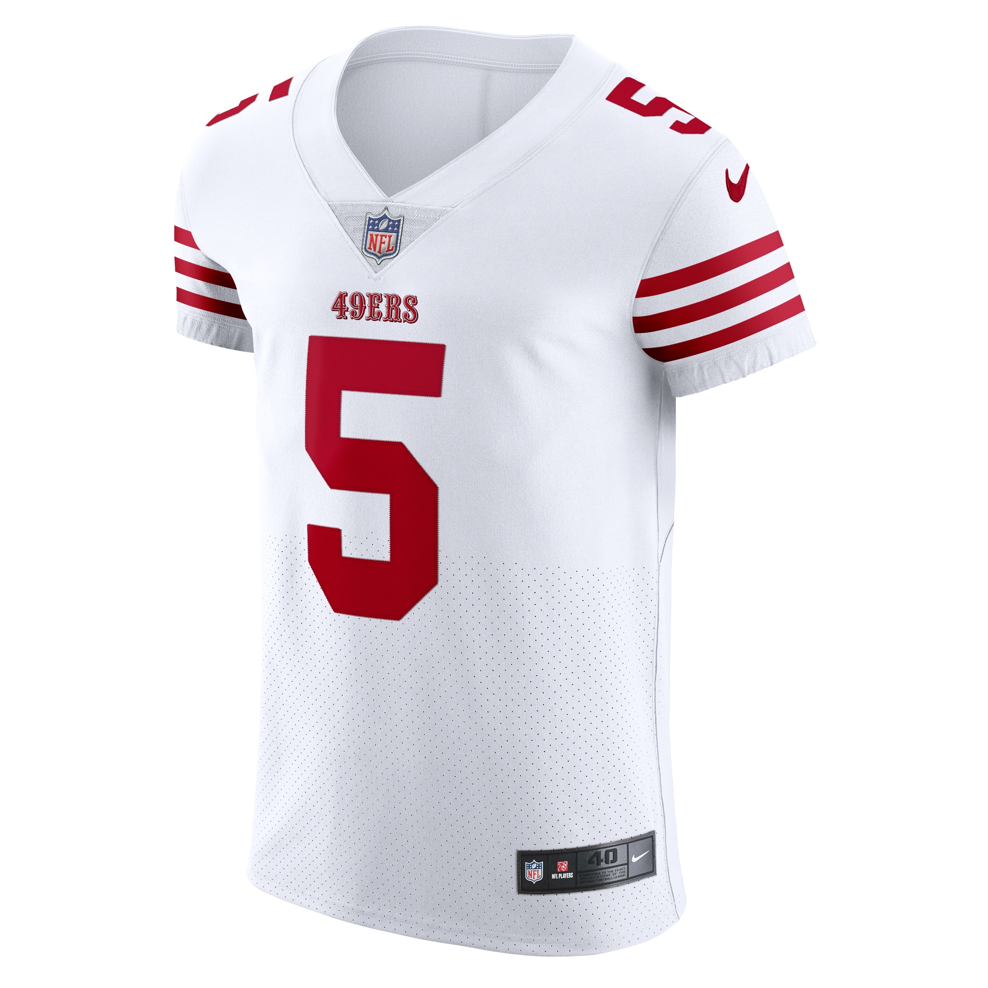 Trey Lance San Francisco 49ers Nike Vapor Elite Jersey - White