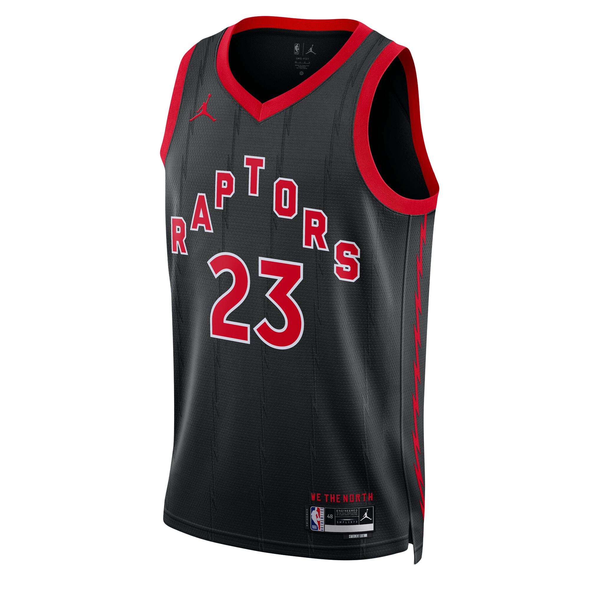 Fred VanVleet Toronto Raptors Jordans Brand Unisex Swingman Jersey - Statement Edition - Black