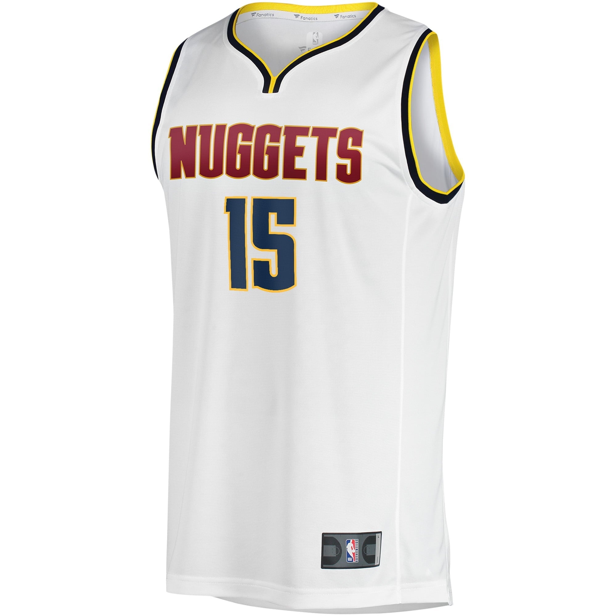 Youth Fanatics Branded Nikola Jokic White Denver Nuggets Fast Break Player Jersey - Association Edition
