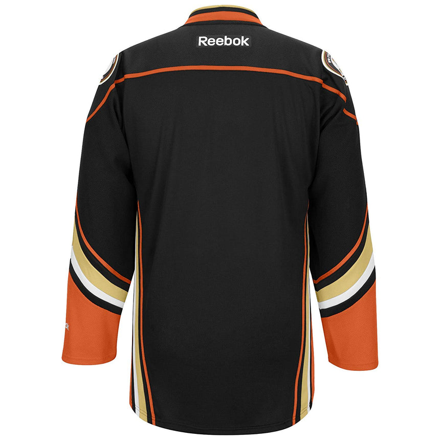Reebok Anaheim Ducks NHL Replica Team Home Black Game Hockey Jersey with Lace