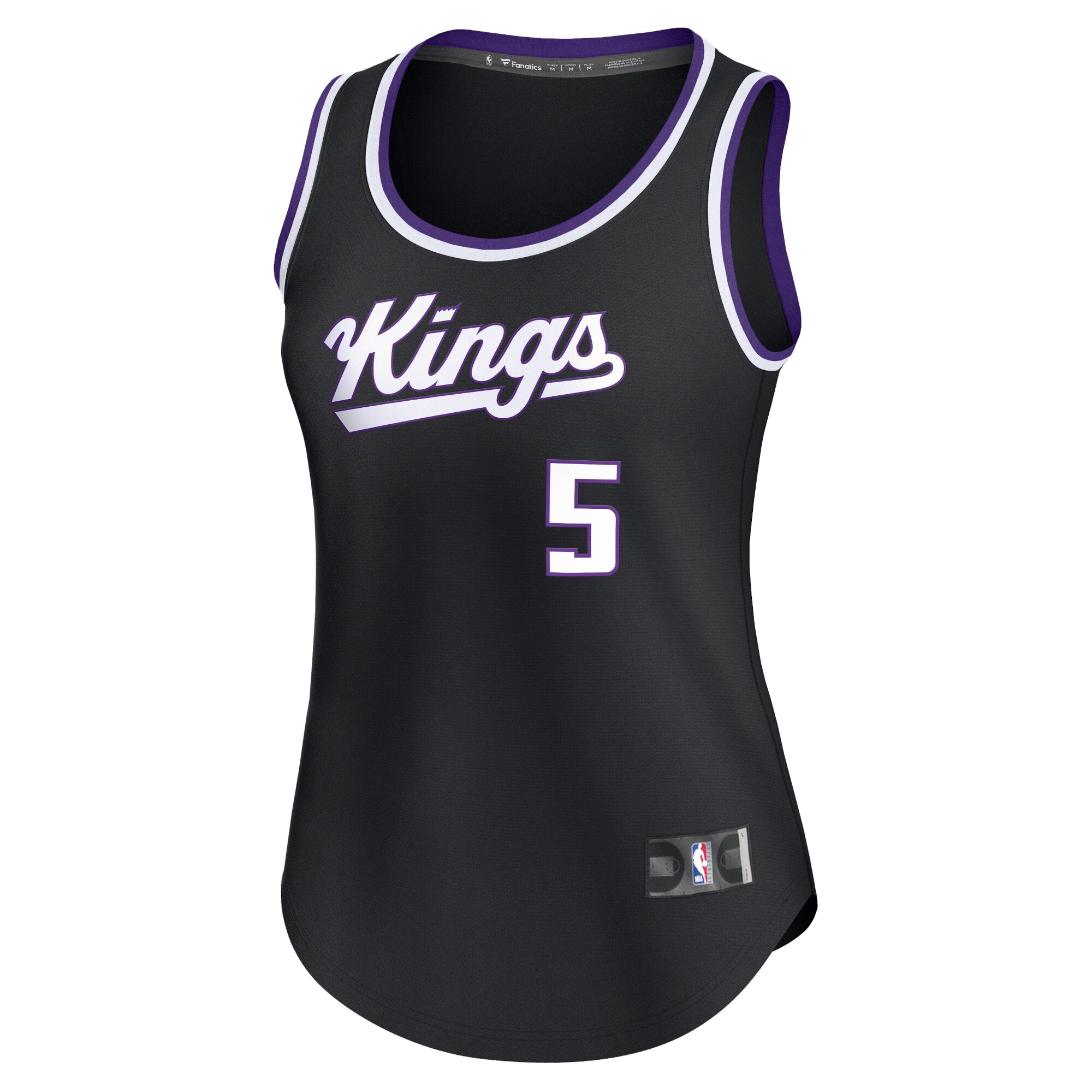 De'Aaron Fox Sacramento Kings Fanatics Branded Women's Fast Break Player Jersey - Icon Edition - Black