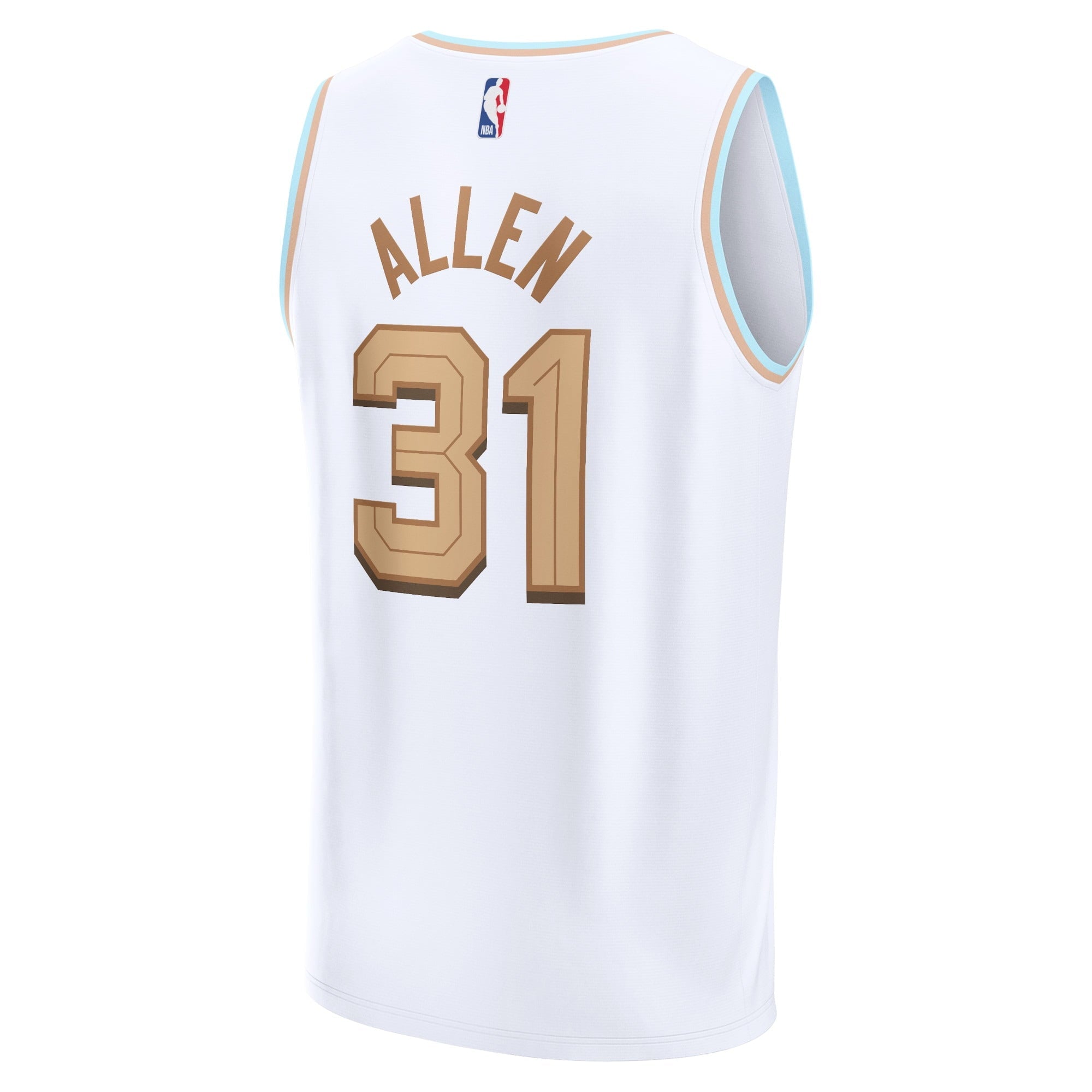 Men's Fanatics Branded Jarrett Allen White Cleveland Cavaliers 2022/23 Fastbreak Jersey - City Edition