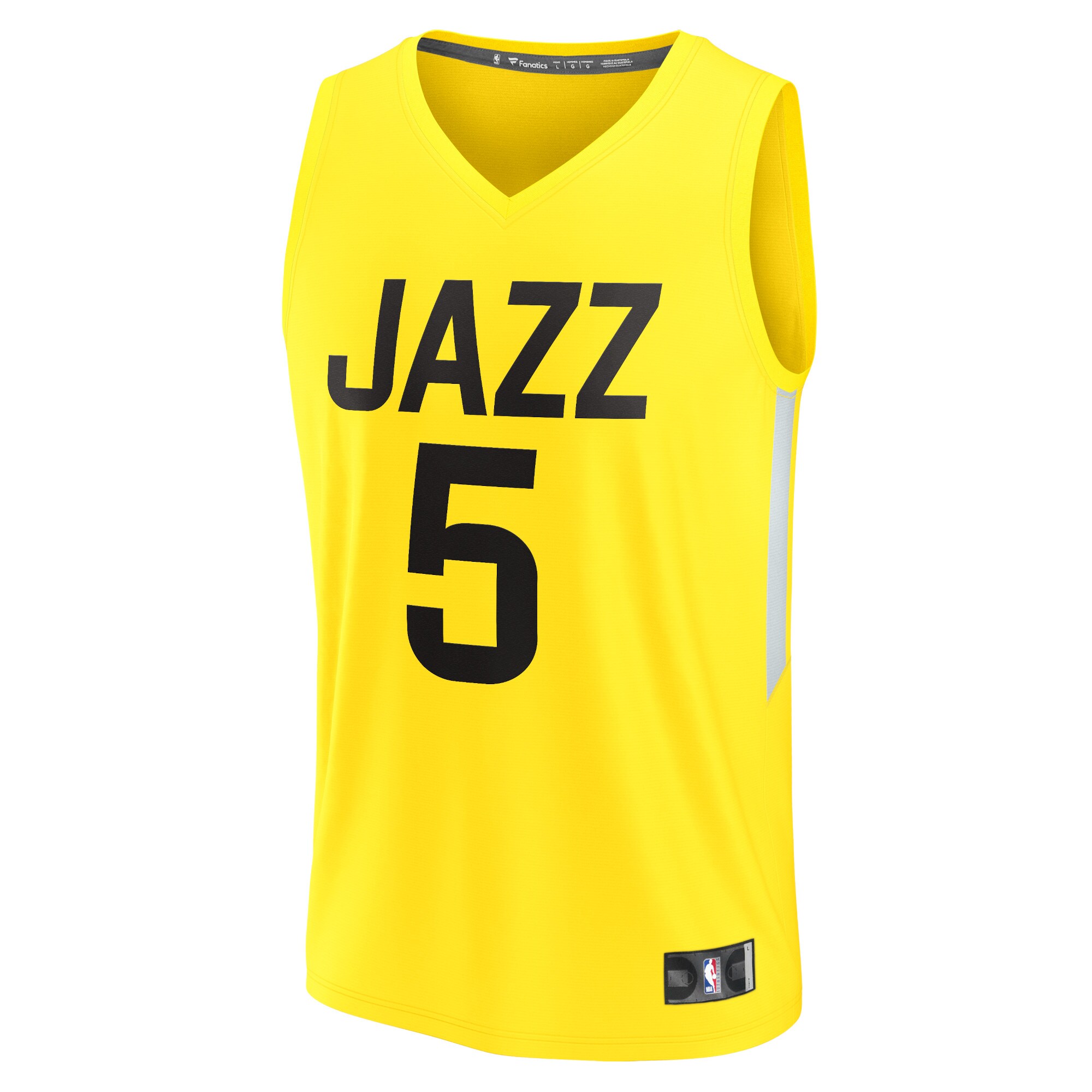 Malik Beasley Utah Jazz Fanatics Branded Fast Break Replica Jersey - Icon Edition - Yellow