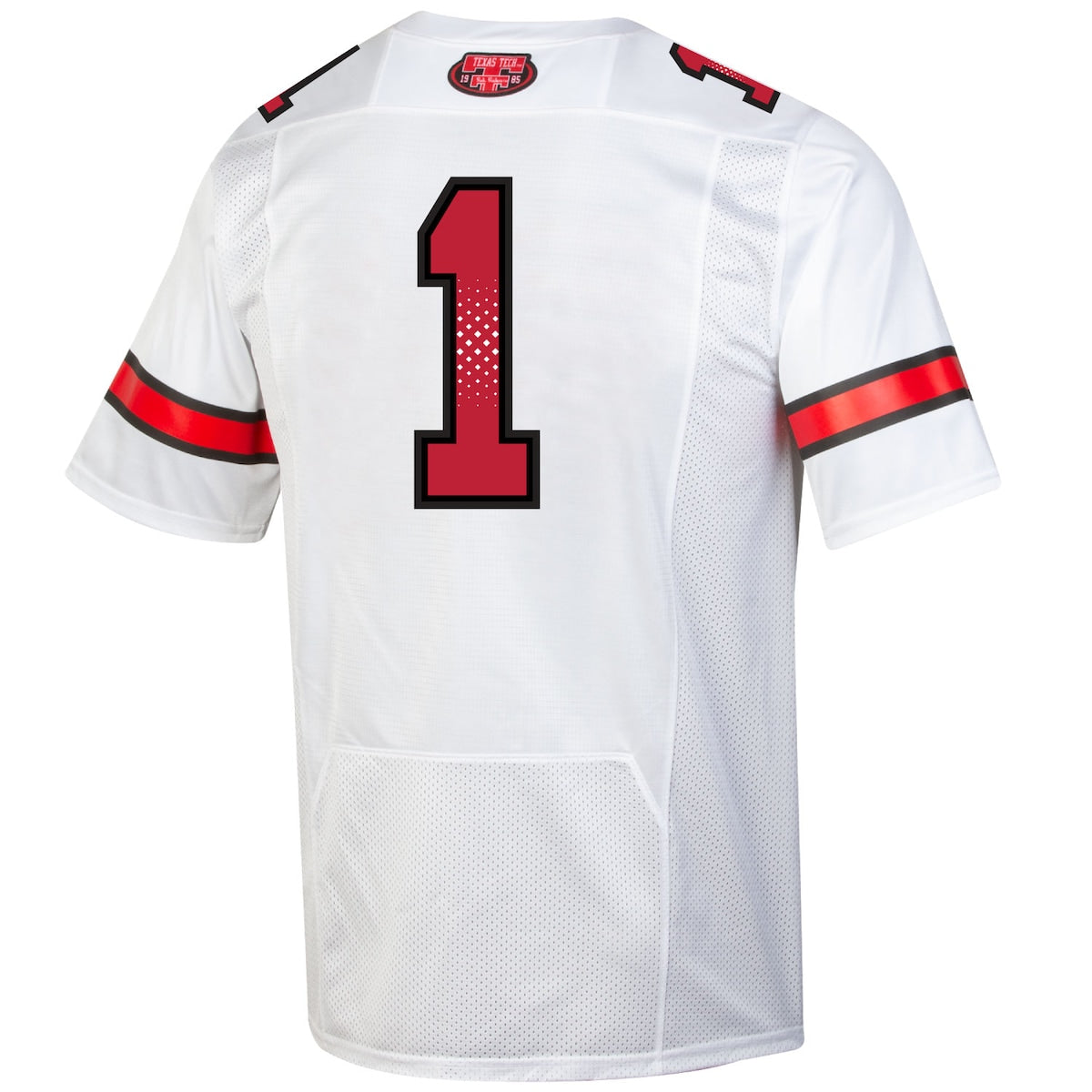 Men's  Under Armour Texas Tech #1 Throwback Replica Jersey - White
