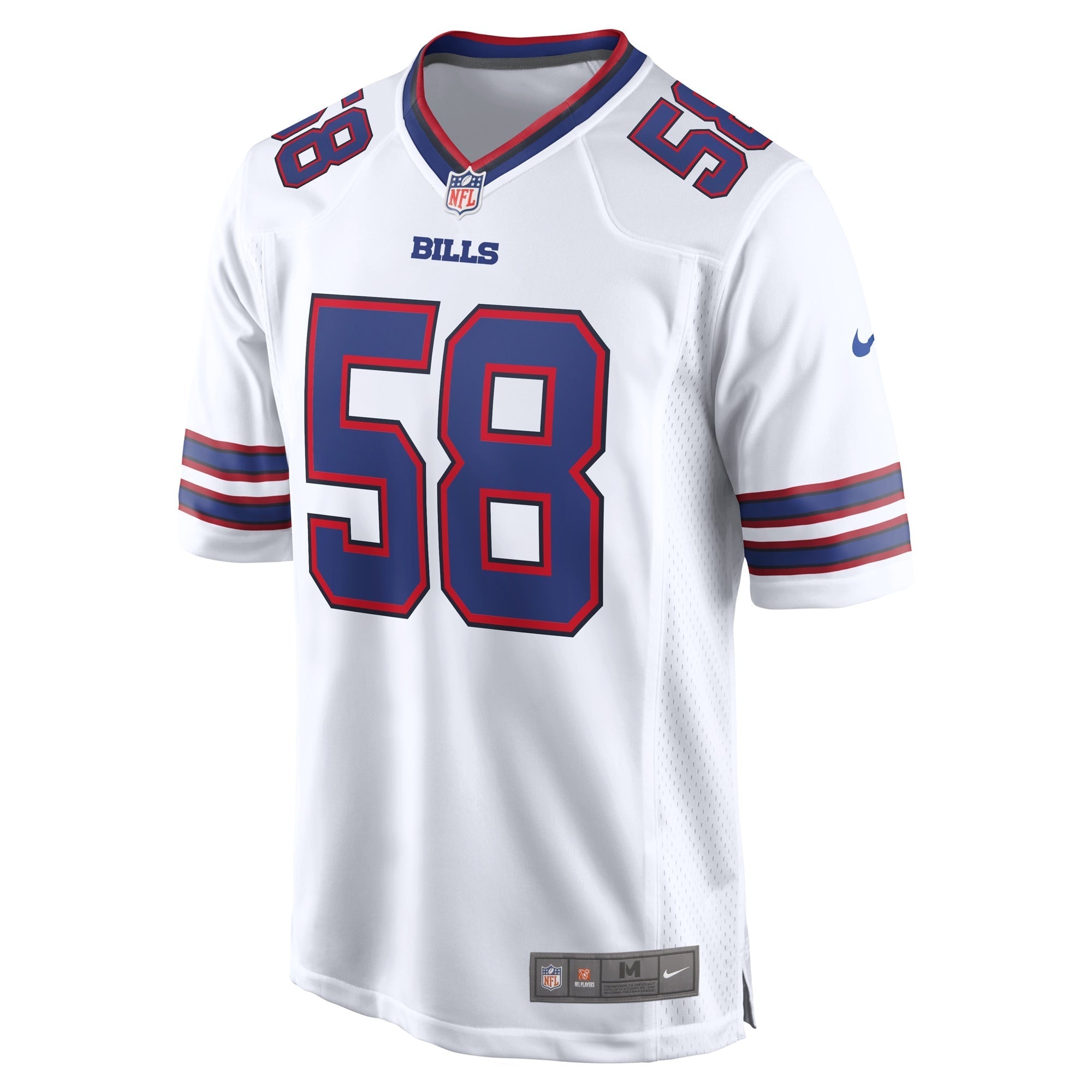 Men's Nike Matt Milano White Buffalo Bills Away Game Player Jersey