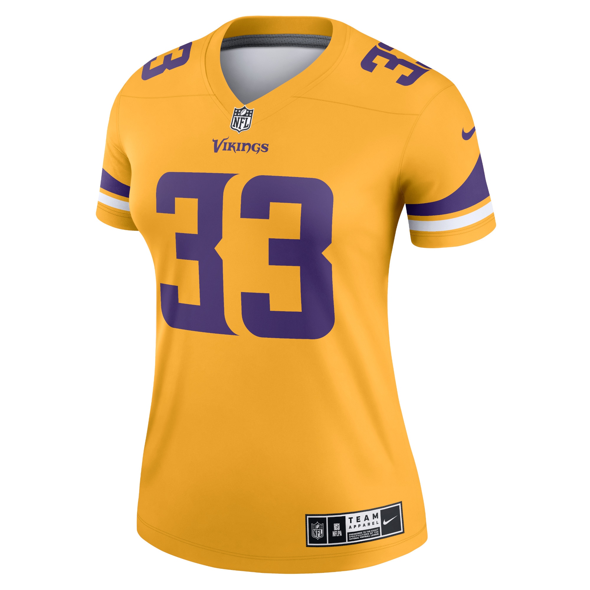Dalvin Cook Minnesota Vikings Nike Women's Inverted Legend Jersey - Gold