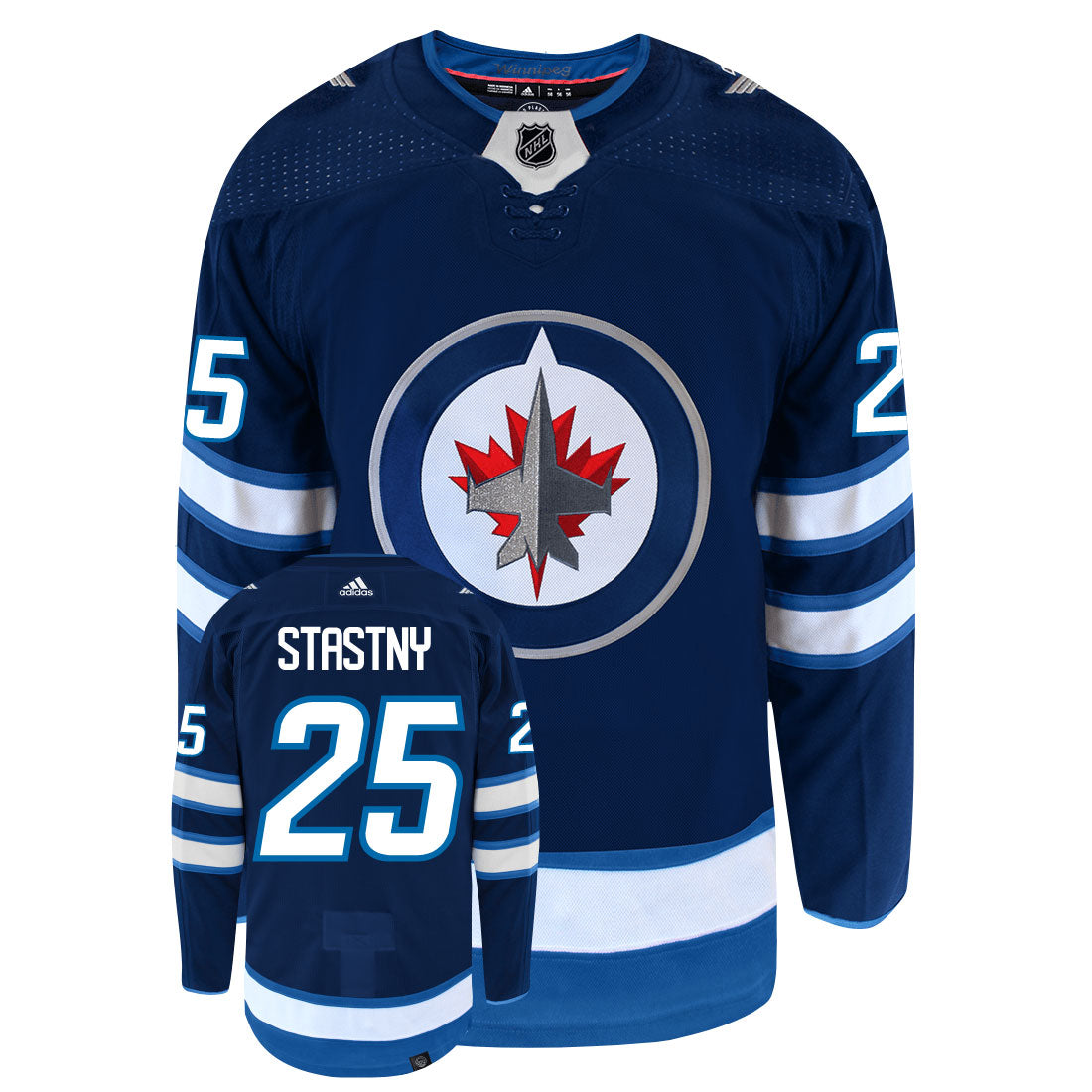 Paul Stastny Winnipeg Jets Adidas Primegreen Authentic NHL Hockey Jersey