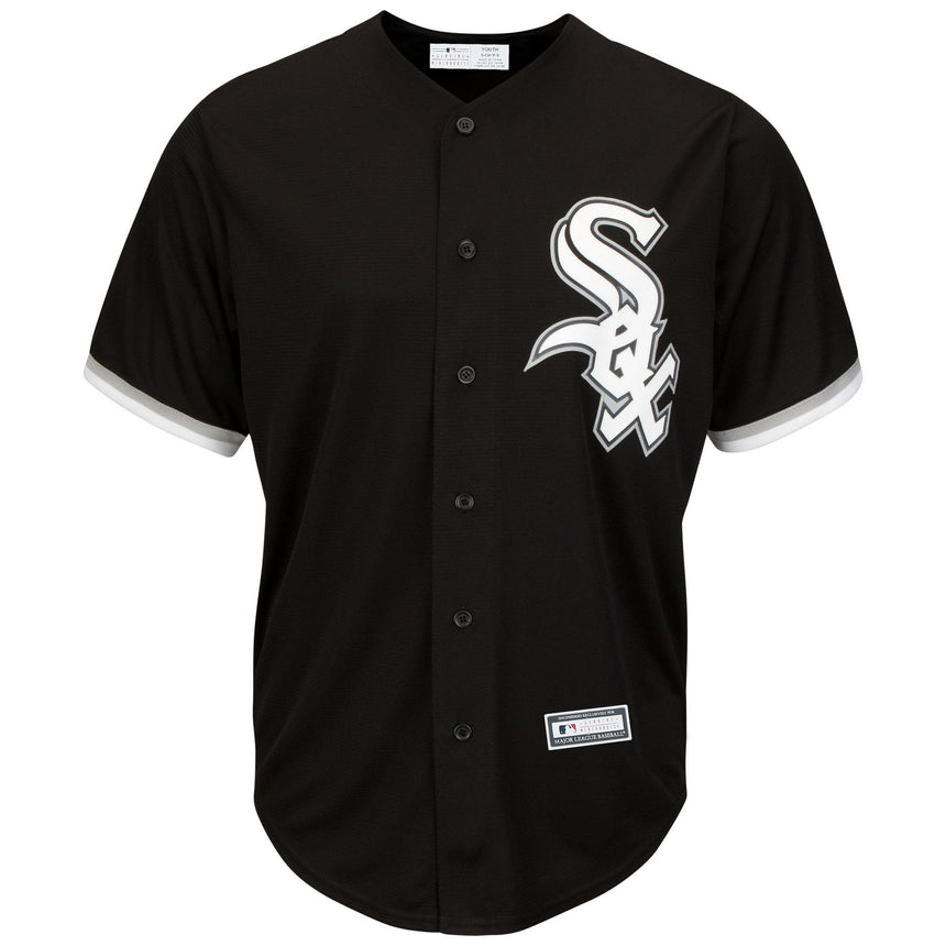 Youth Chicago White Sox Majestic Replica Black Alternate Cool Base Blank Jersey
