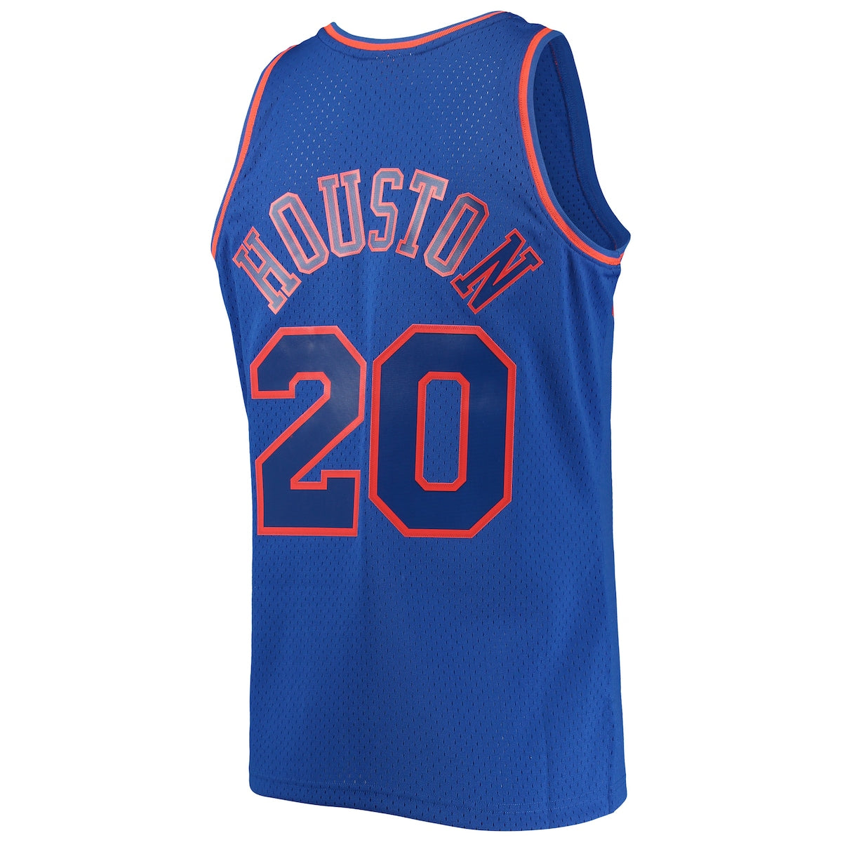 Men's Allan Houston Mitchell & Ness Knicks 1996-97 Throwback Dark Swingman Jersey - Blue