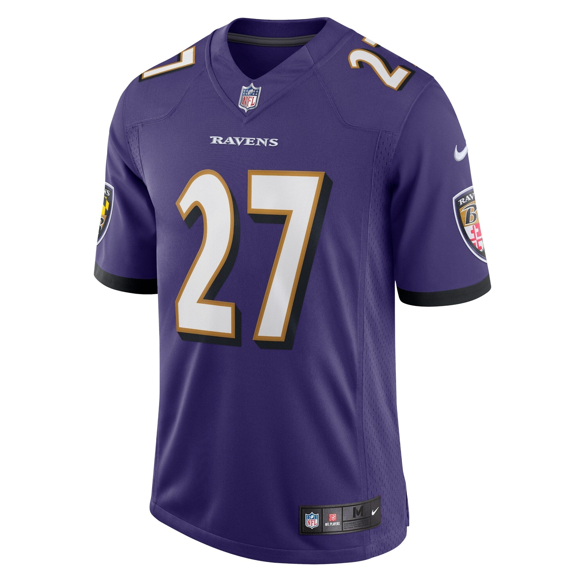 Men's Nike J.K. Dobbins Purple Baltimore Ravens Vapor Limited Jersey