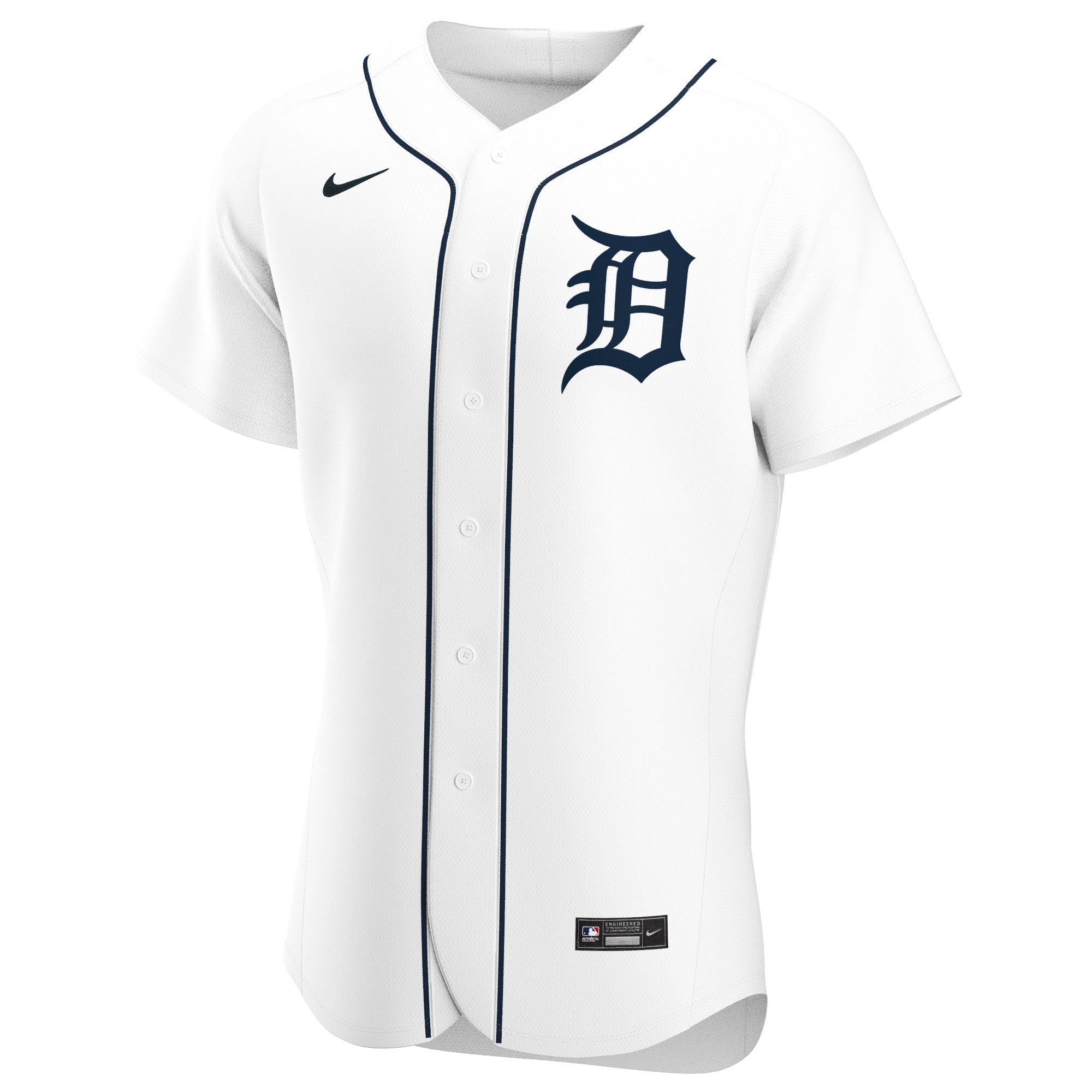 Men's Nike Jacoby Jones White Detroit Tigers Home Authentic Player Jersey